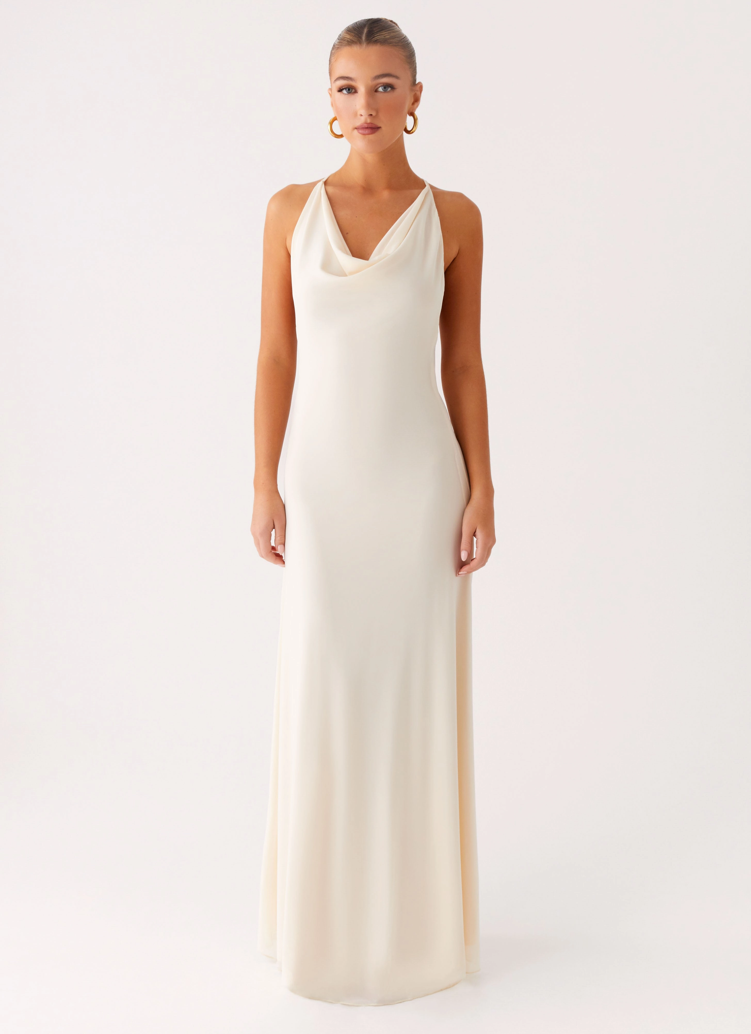 Smart Fit Autumn Look Dahliana Maxi Dress - Off White
