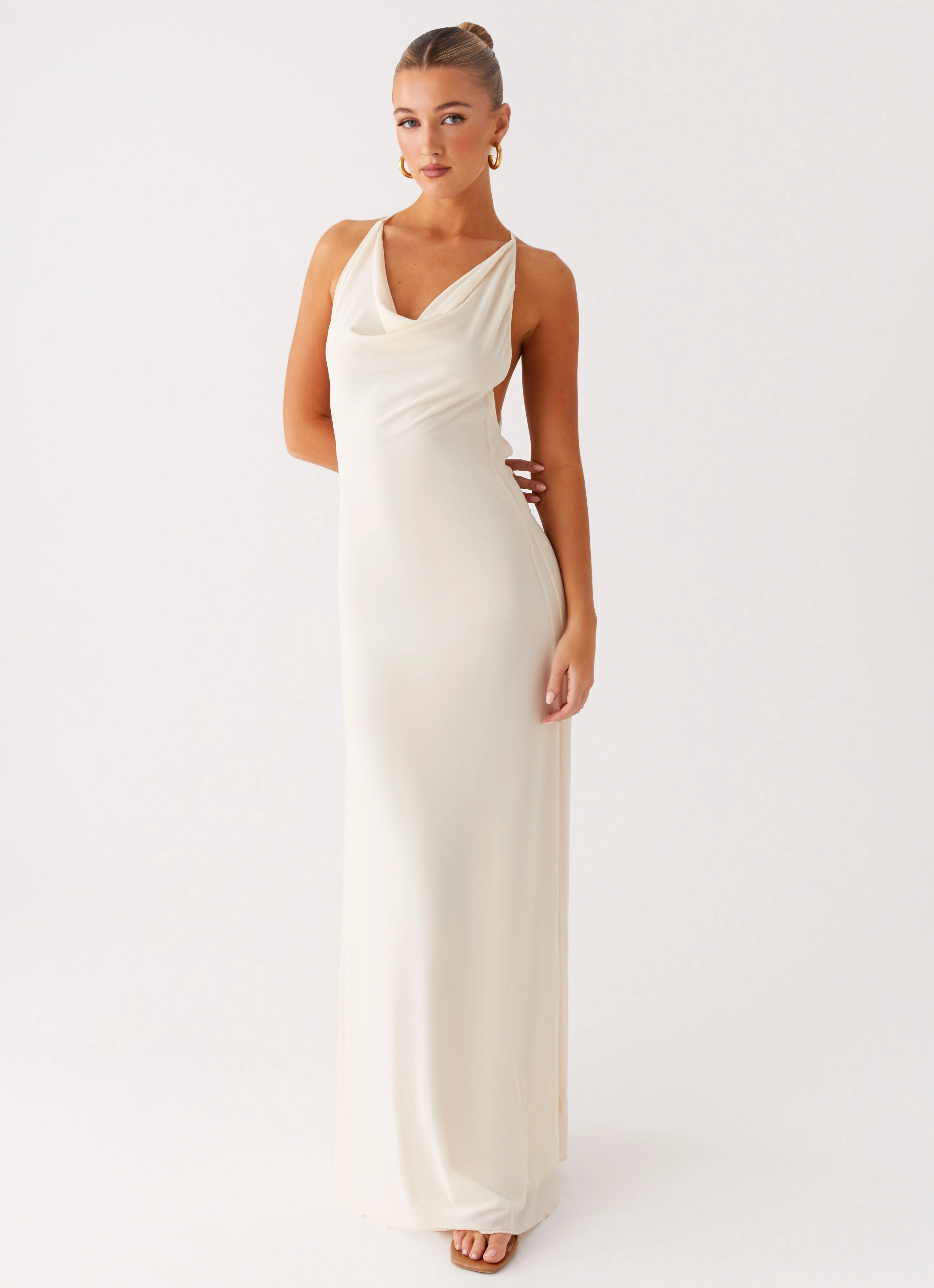 Urban Motion Trendy Fit Look Dahliana Maxi Dress - Off White