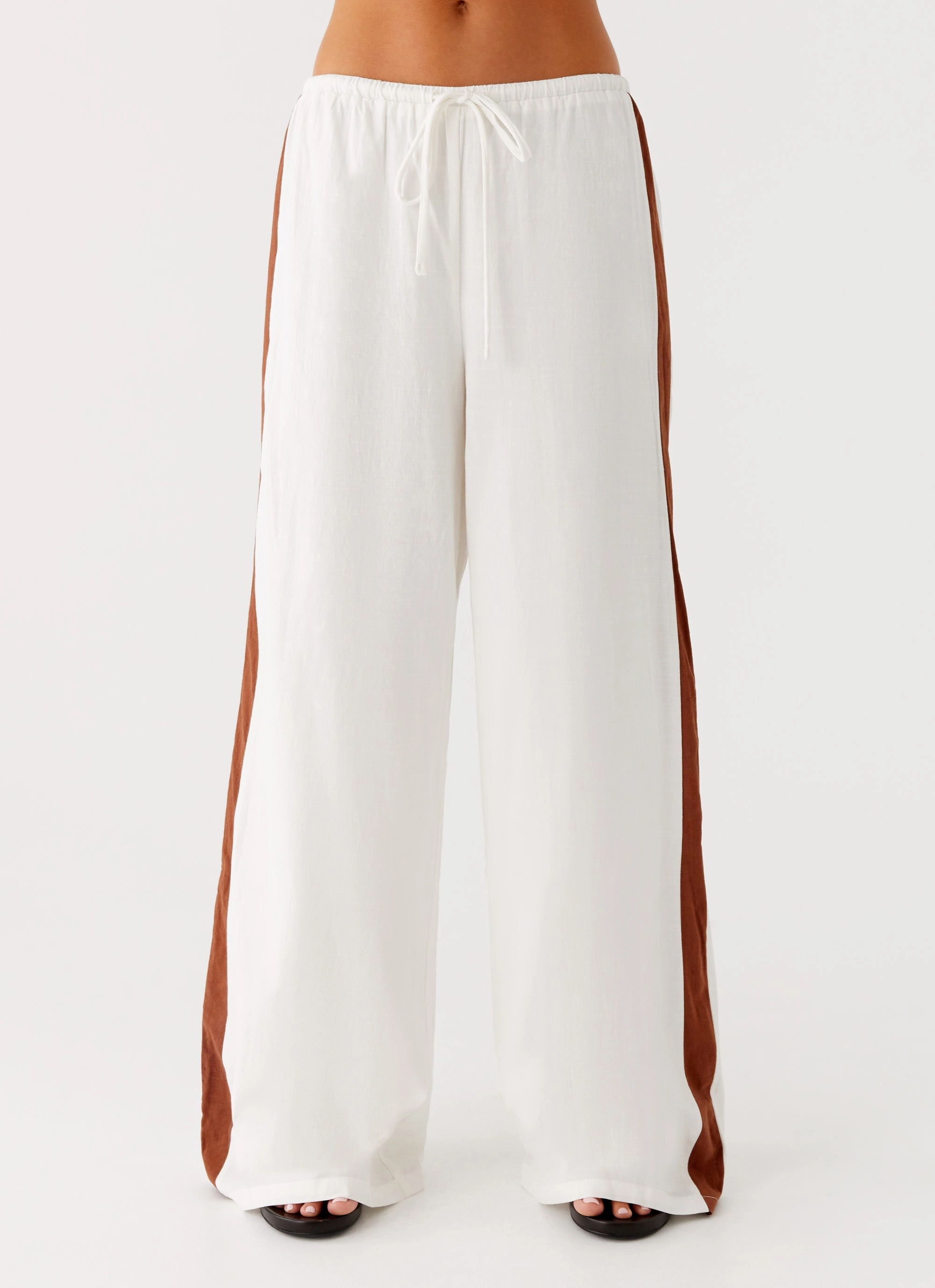 Dalida Linen Pants - Ivory RipstopFabric UV Protection