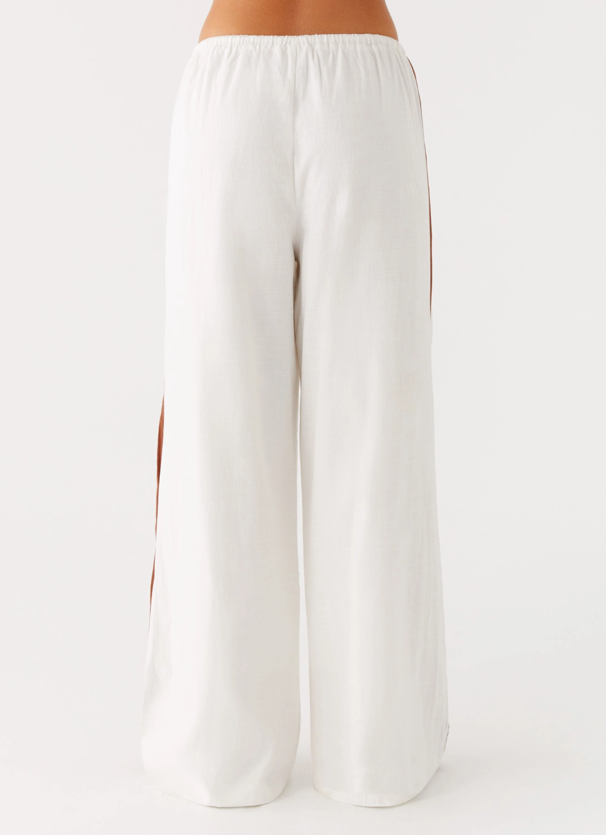 Dalida Linen Pants - Ivory Day Hike Core Stretch