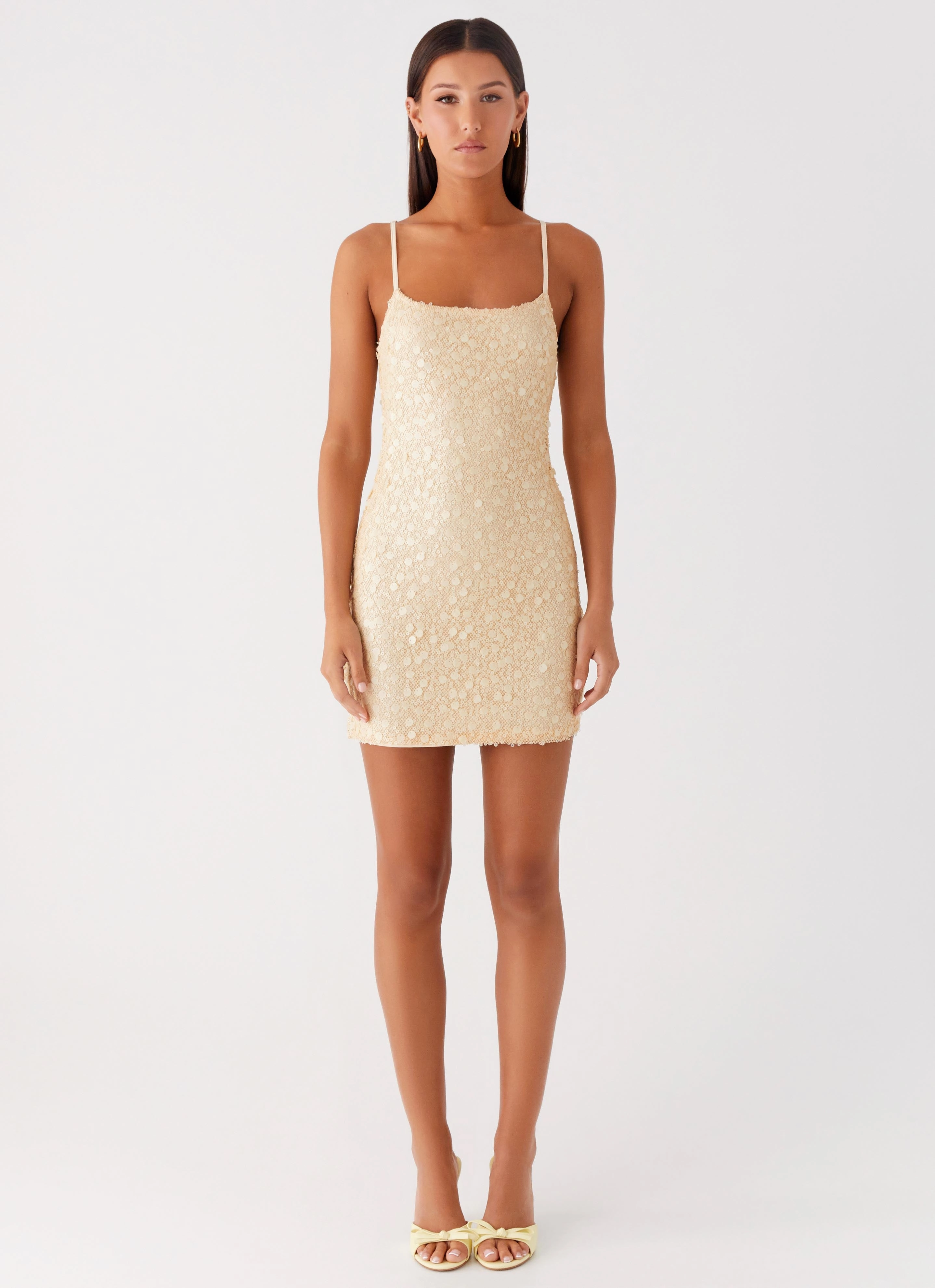 Trendy Appeal All-season garment Danali Mini Dress - Yellow