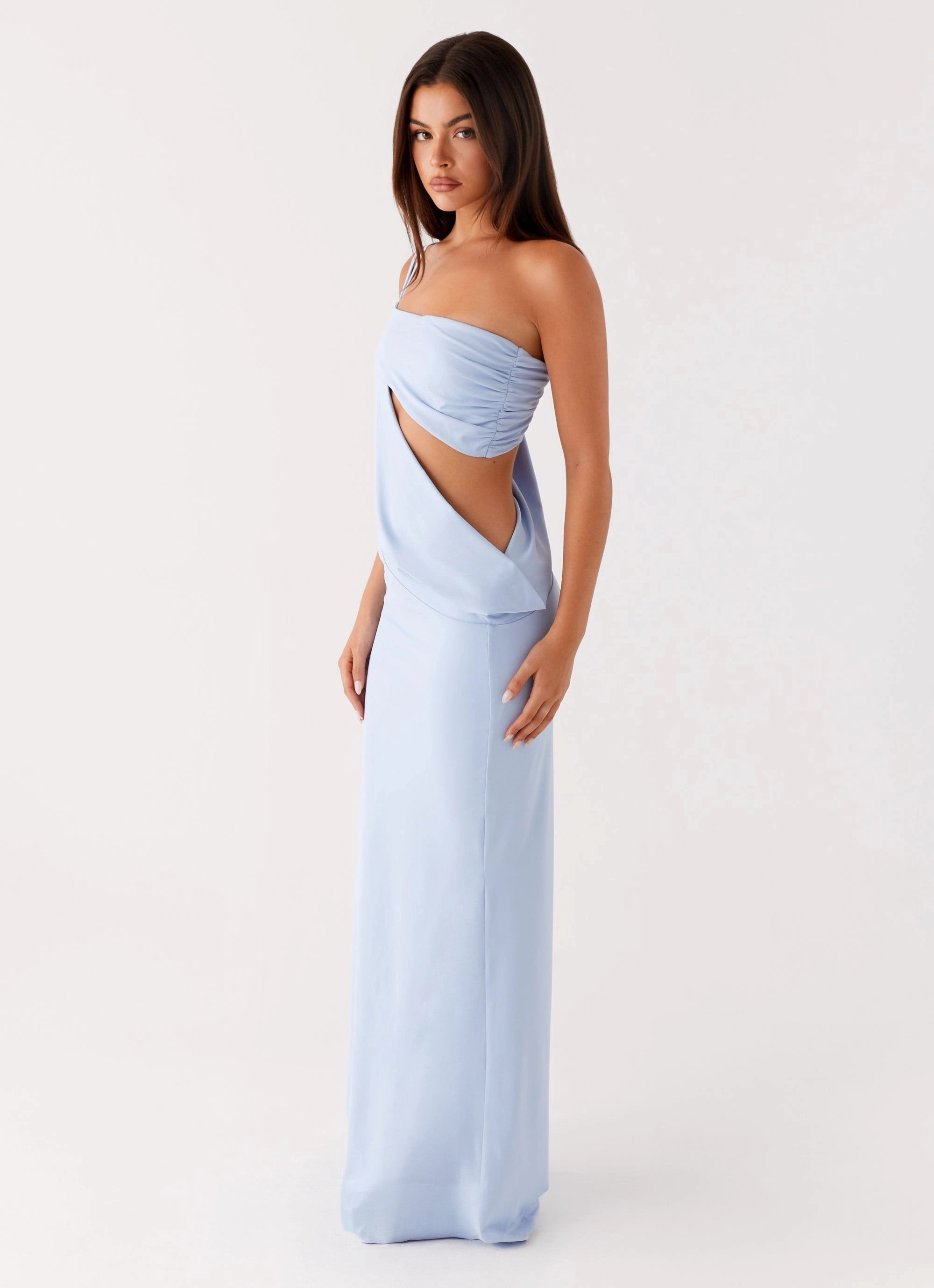 Knit Cool Charming Design Dani Maxi Dress - Blue