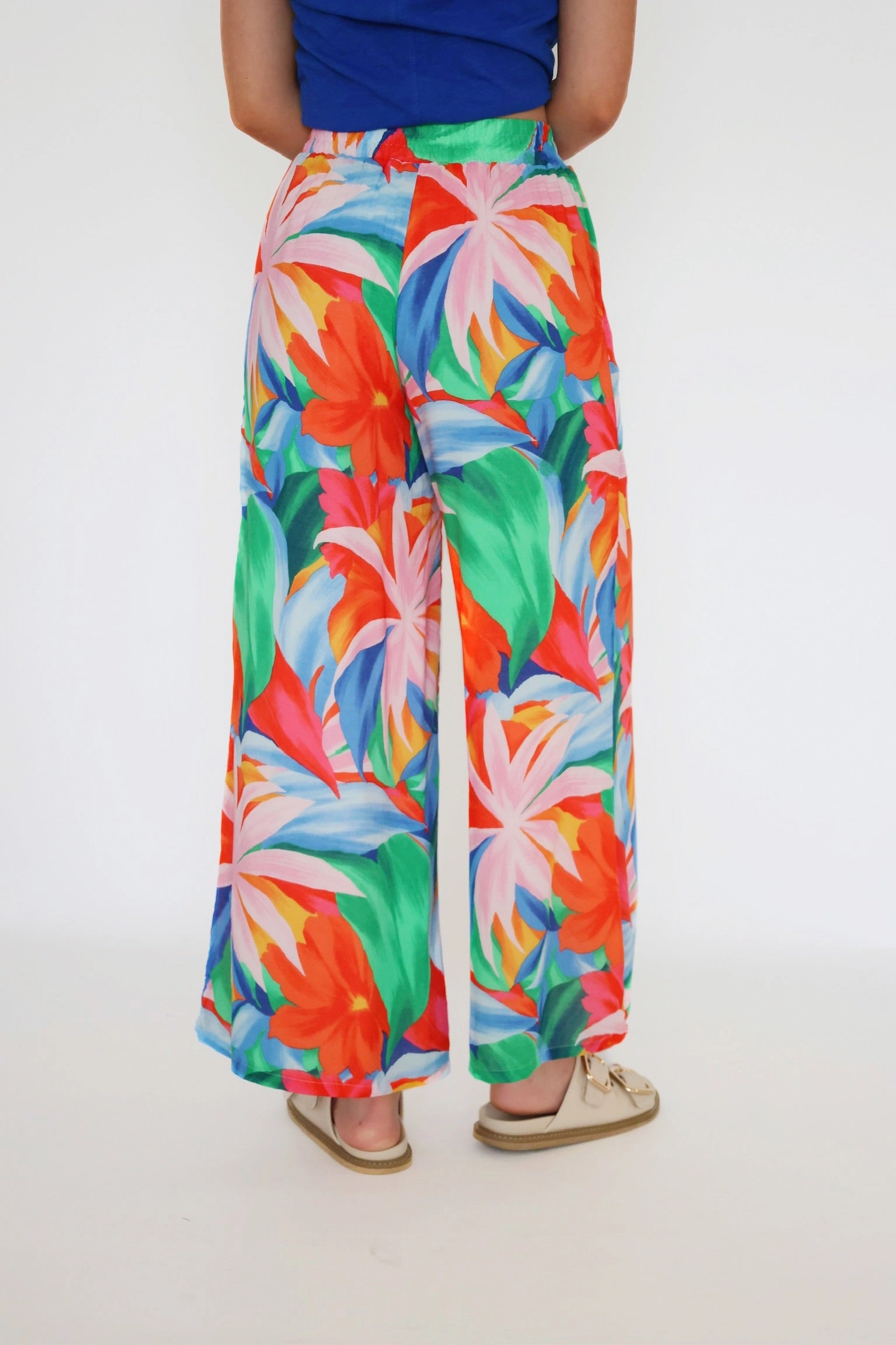 Dante Villa Floral Pant (FINAL SALE) ReflectiveTrims Self Fabric Tie Closure