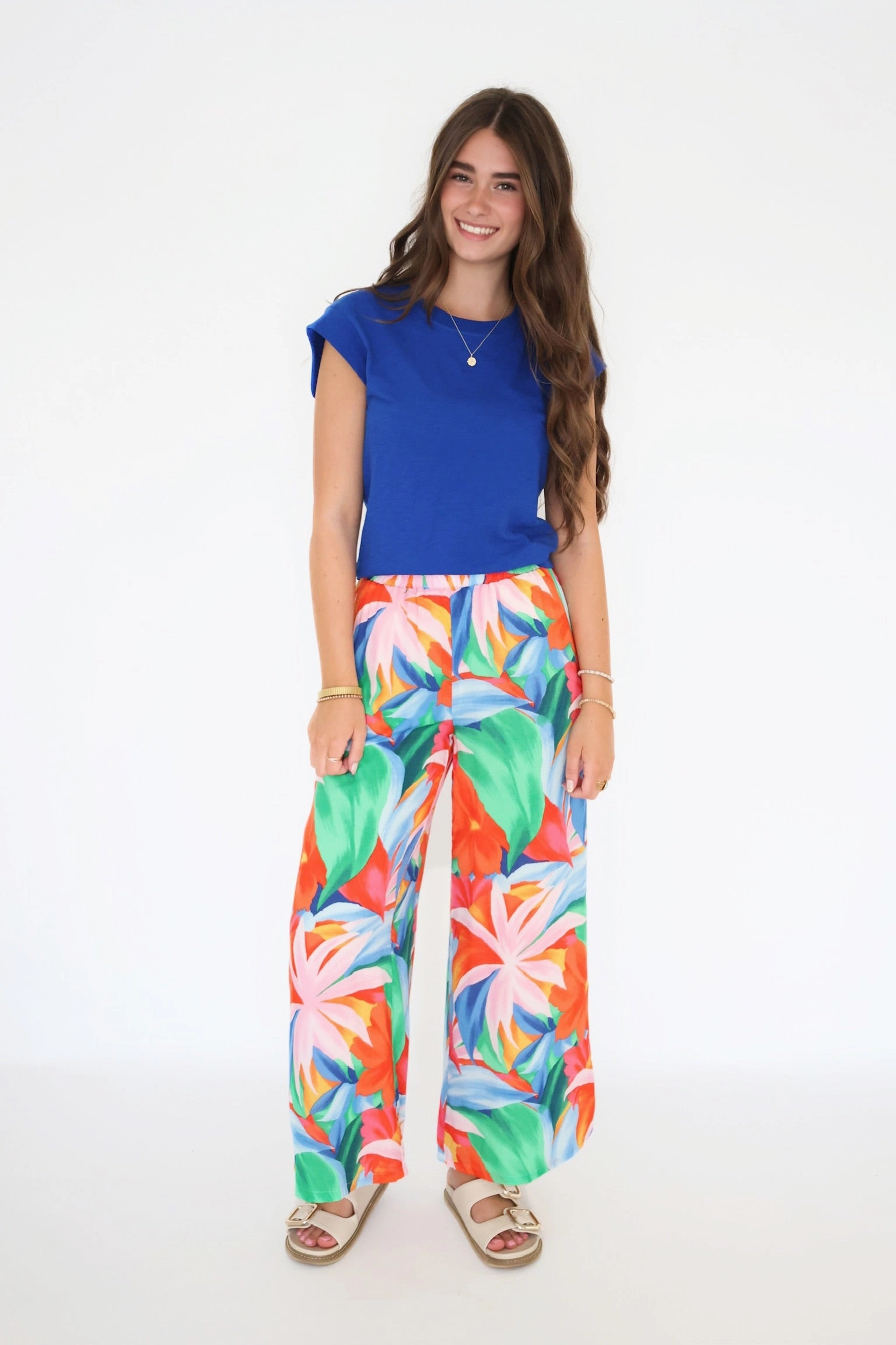 Basic Tee AntiStaticTreatment Dante Villa Floral Pant (FINAL SALE)