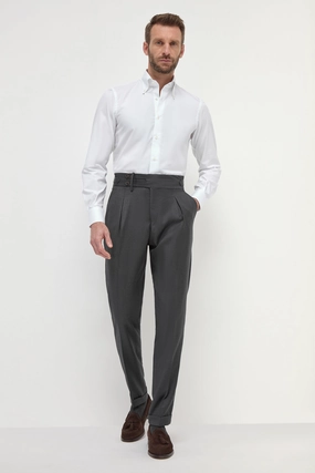 Dark grey Limited Edition trousers - Made in Italy