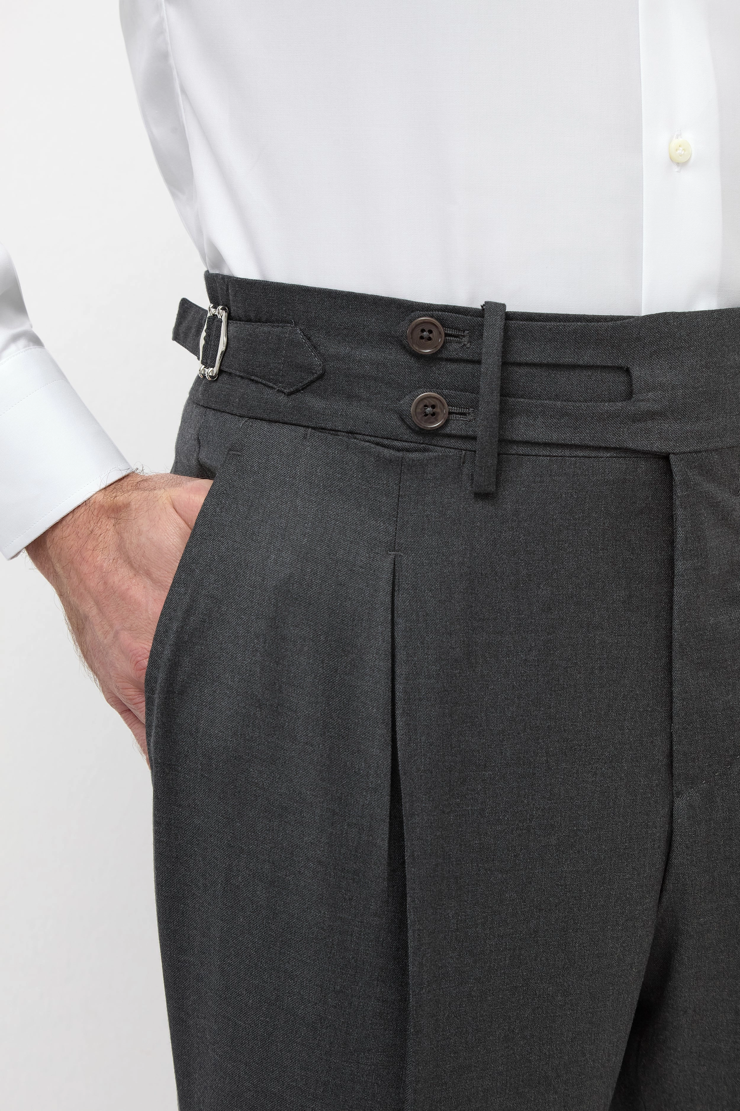 Dark grey Limited Edition trousers - Made in Italy