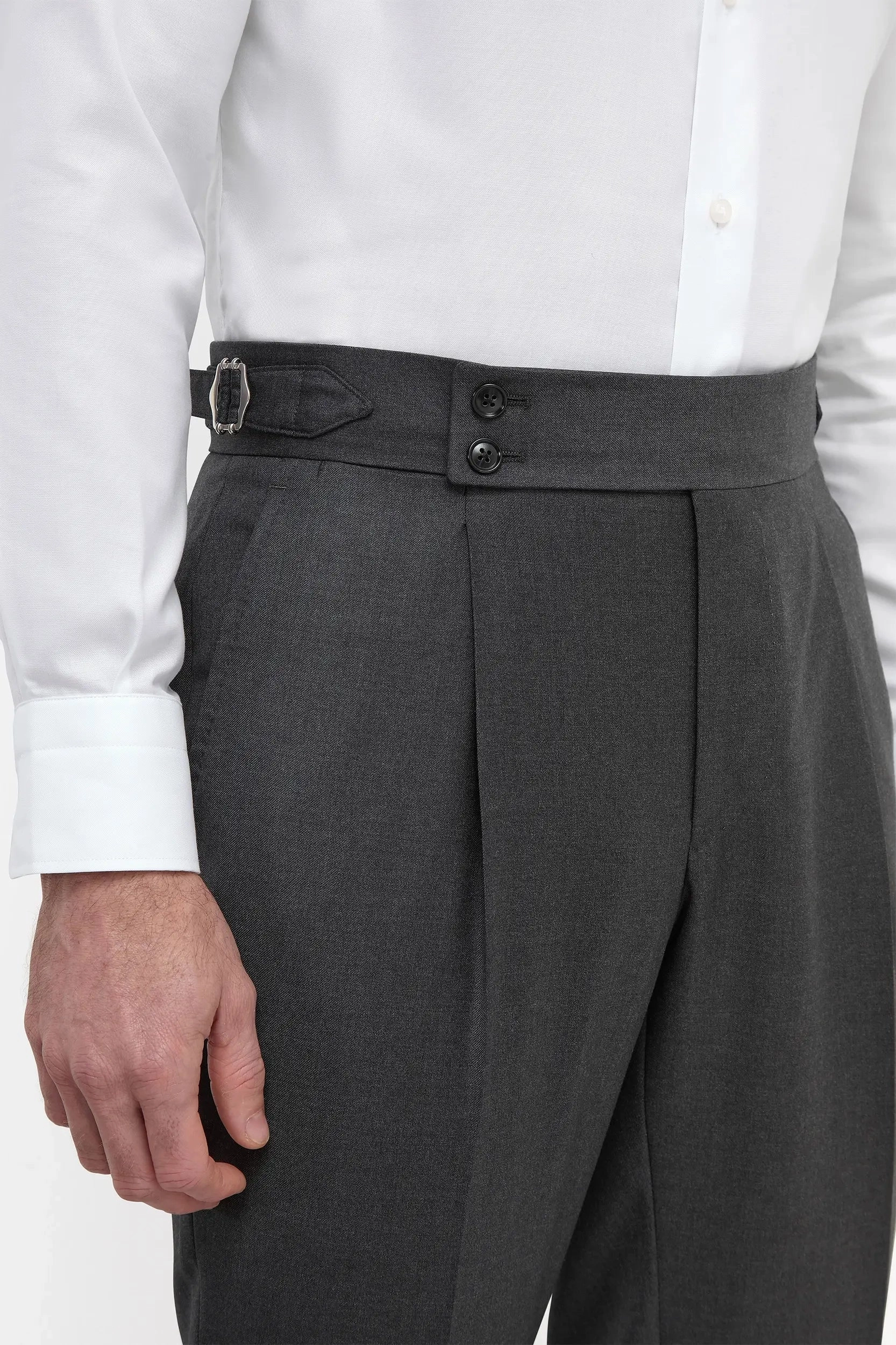 Dark grey Soragna trousers - Made in Italy