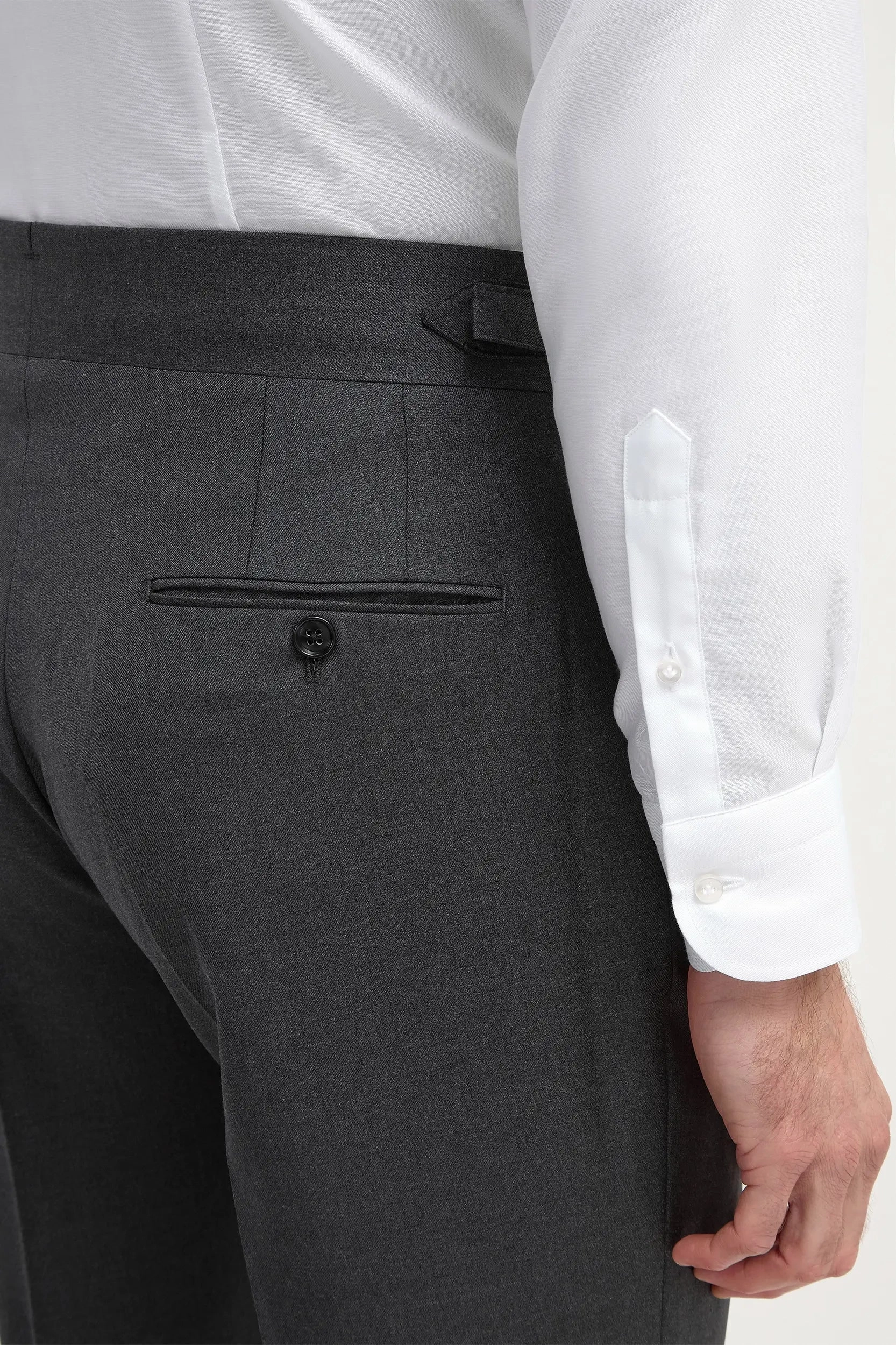 Dark grey Soragna trousers - Made in Italy