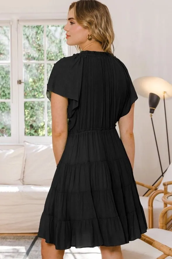 Day Made Woven Tiered Mini Dress