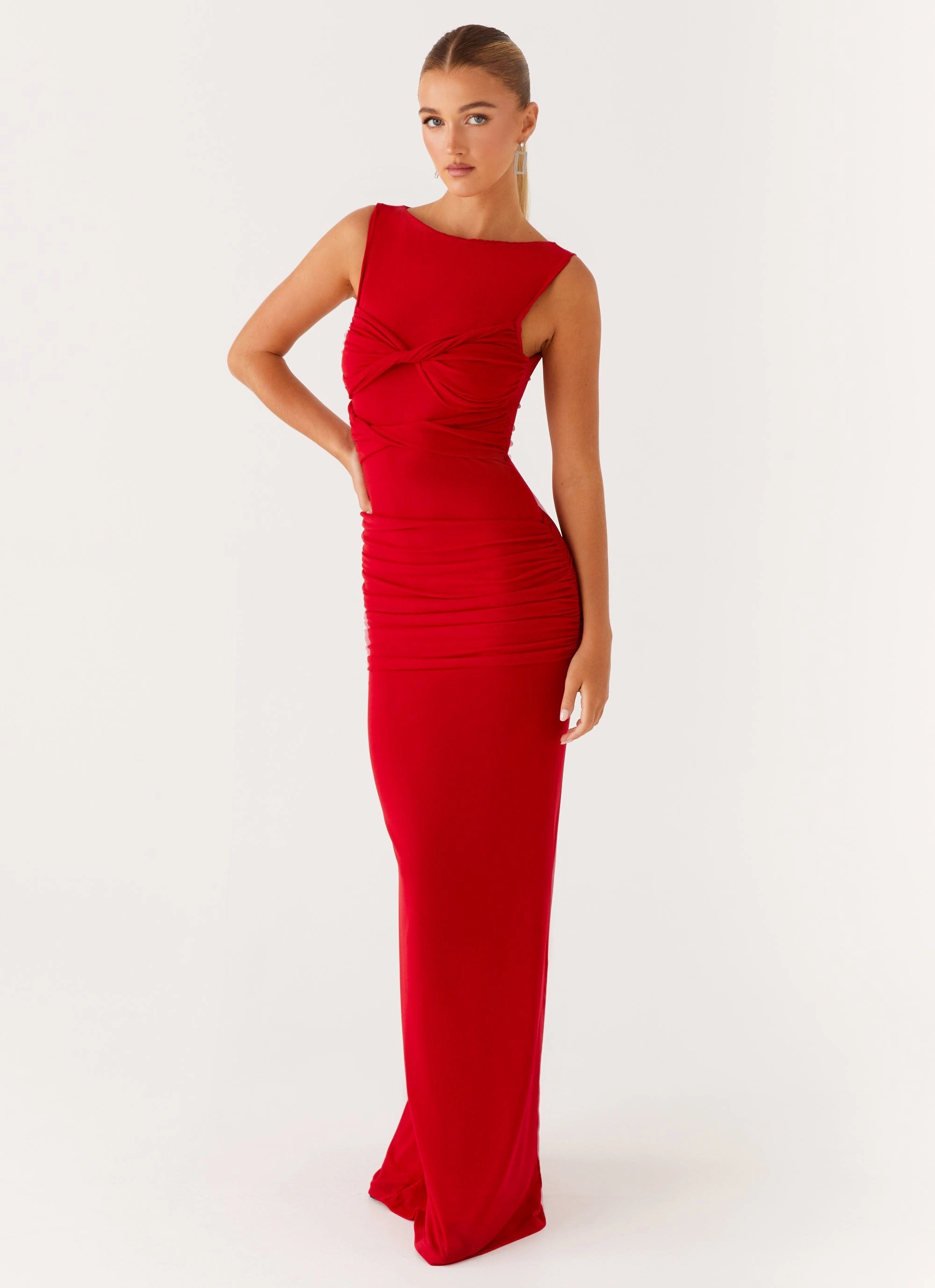 Occasion Ready Missy Maxi Dress - Red