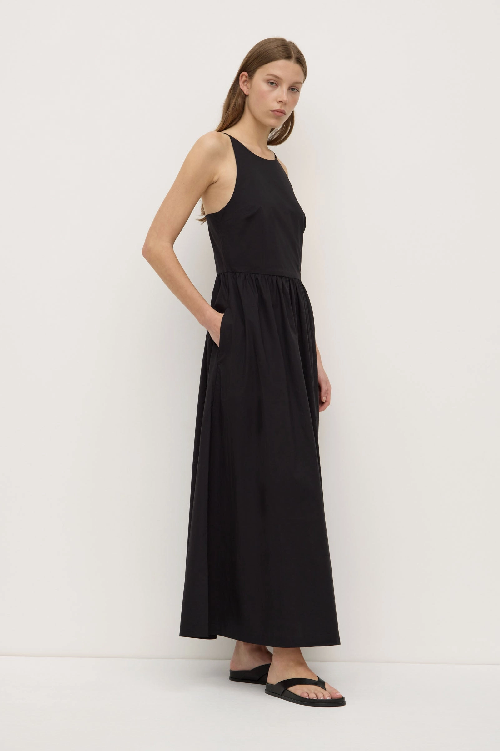 Lace-Trim Feminine Tailoring Posie Midi Dress
