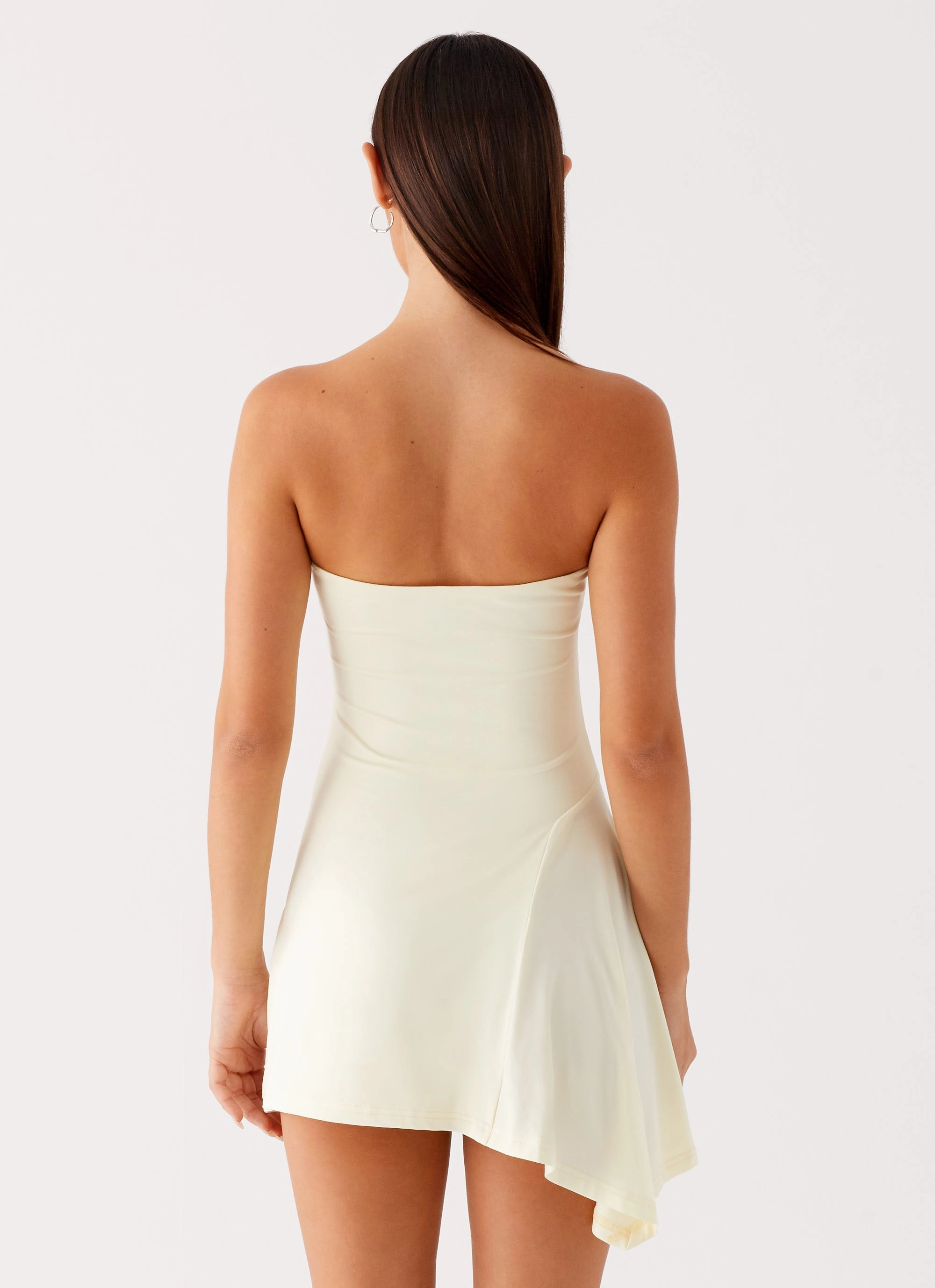 Sana Strapless Mini Dress - Yellow Sharp Mood