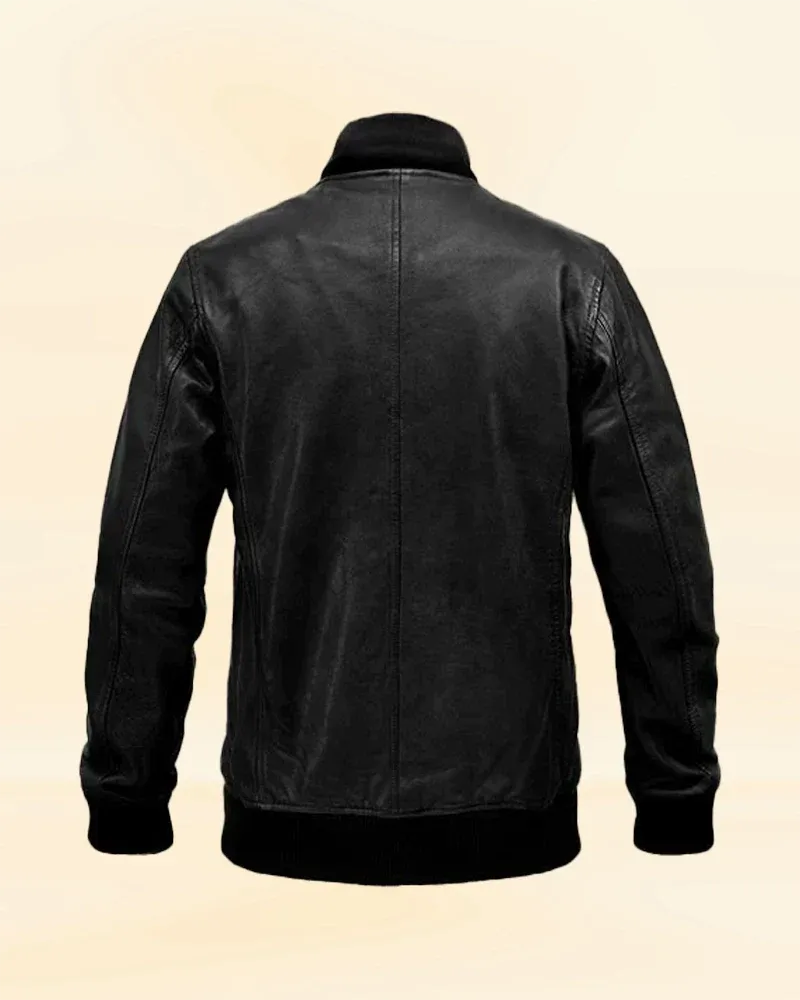 Decant Grey Leather Jacket Worn By Tom Cruise