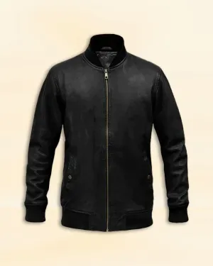 Decant Grey Leather Jacket Worn By Tom Cruise