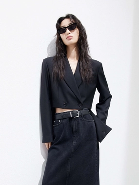 Deconstructed Hem Blazer Deconstructed Hem Blazer