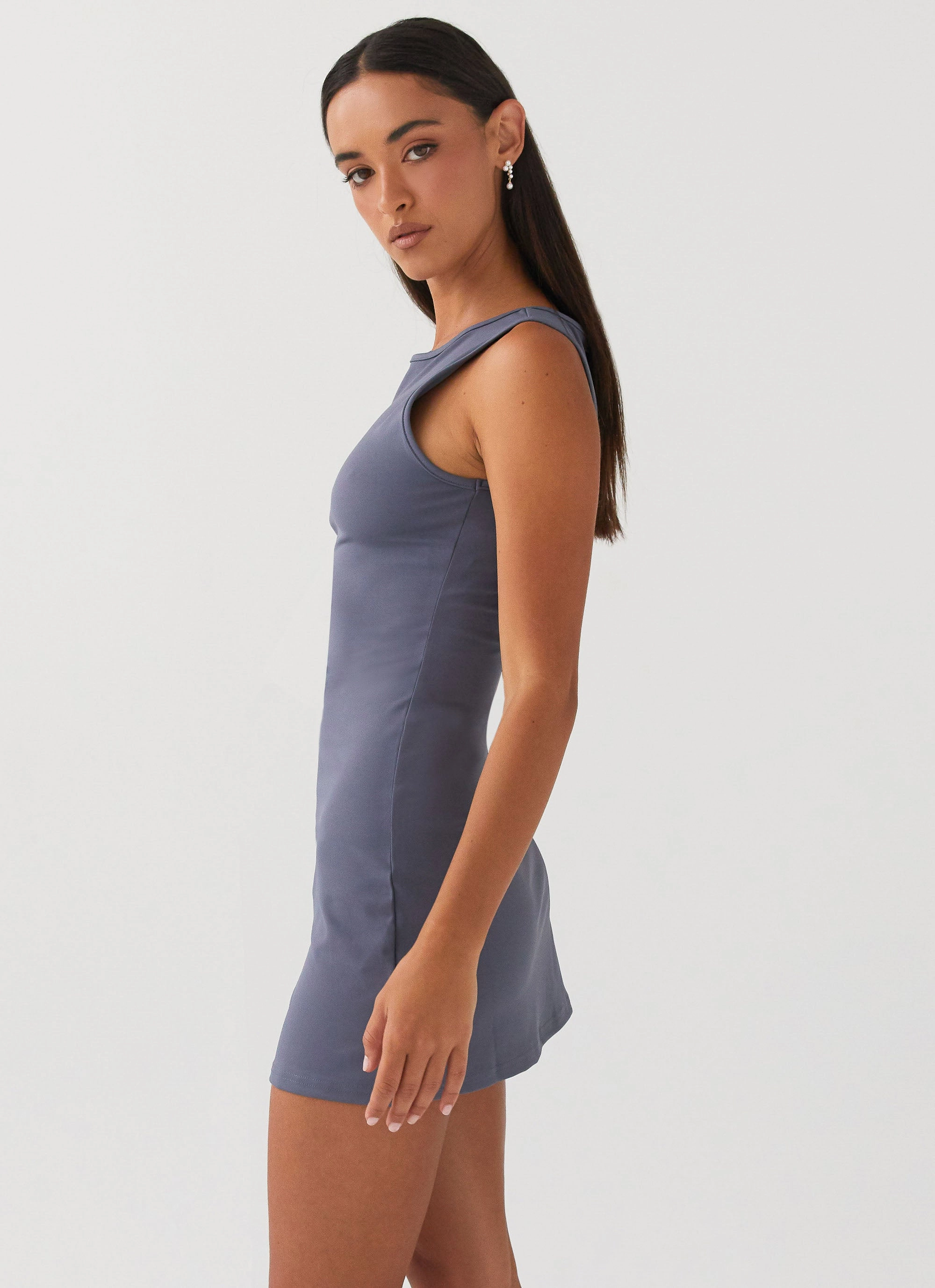 Cosmic Chic Mini Dress - Ash Gentle Fit