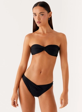 Delta Bandeau Bikini Top - Black temperature regulation Confidence-Boosting
