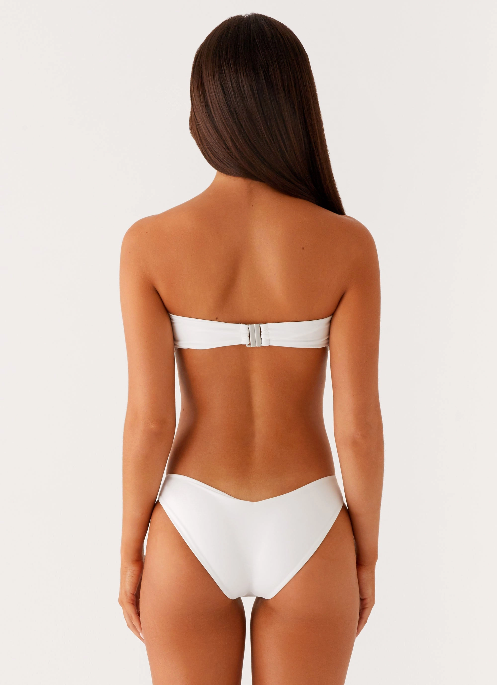 Tropical Breeze Delta Bikini Bottoms - White