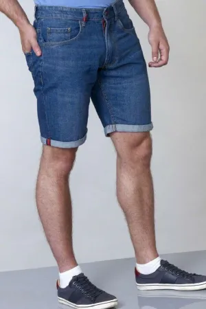 Denim Knee-Length Plus Size Shorts