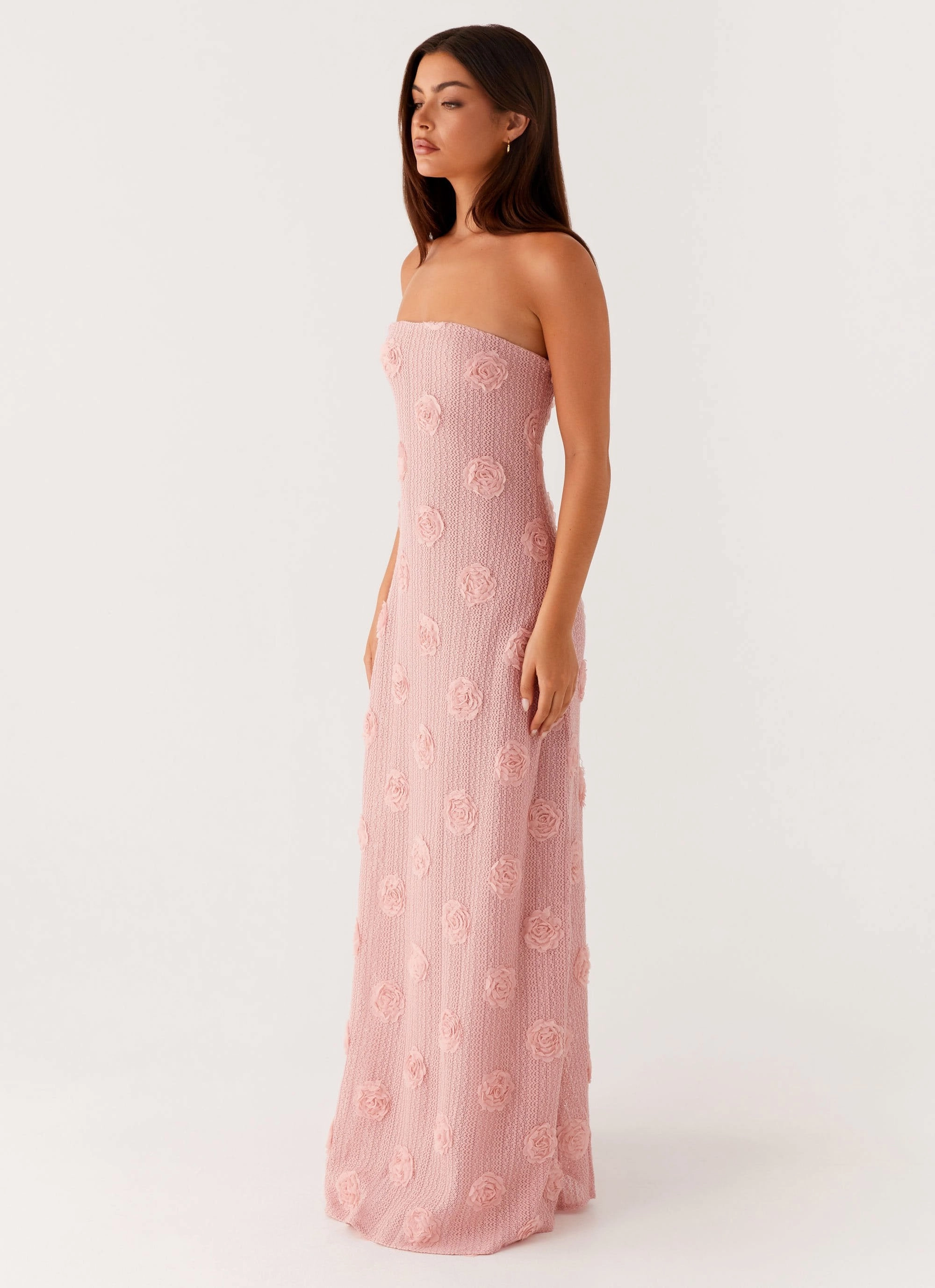 Holly Maxi Dress - Pink Cozy Texture Layerable Piece