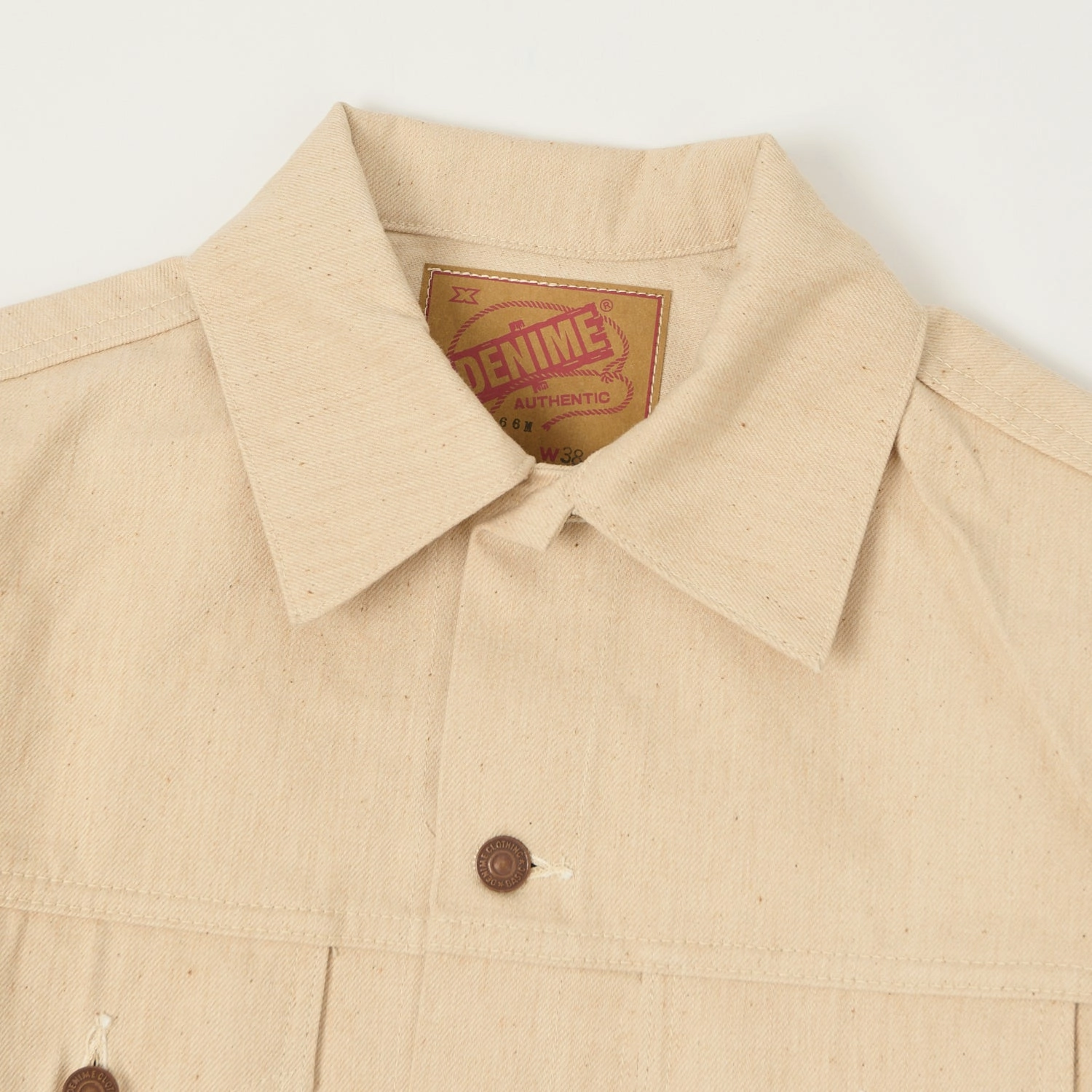 Denime Lot. 233-66M Mother Cotton Type III Denim Jacket - Ecru