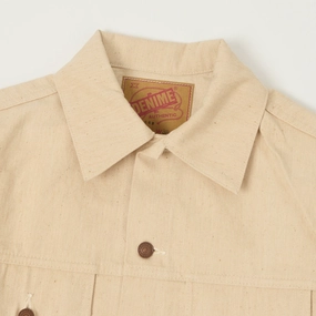 Denime Lot. 233-66M Mother Cotton Type III Denim Jacket - Ecru Denime Lot. 233-66M Mother Cotton Type III Denim Jacket - Ecru