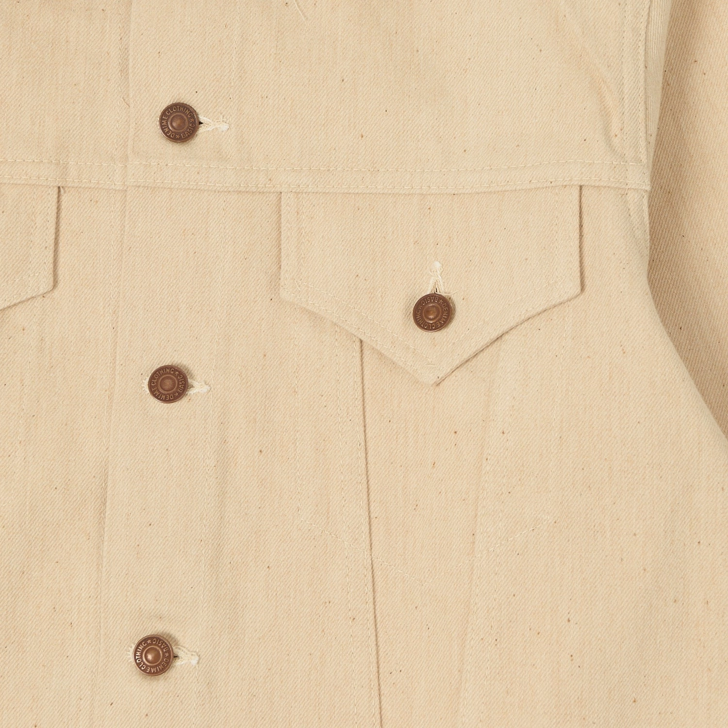 Denime Lot. 233-66M Mother Cotton Type III Denim Jacket - Ecru