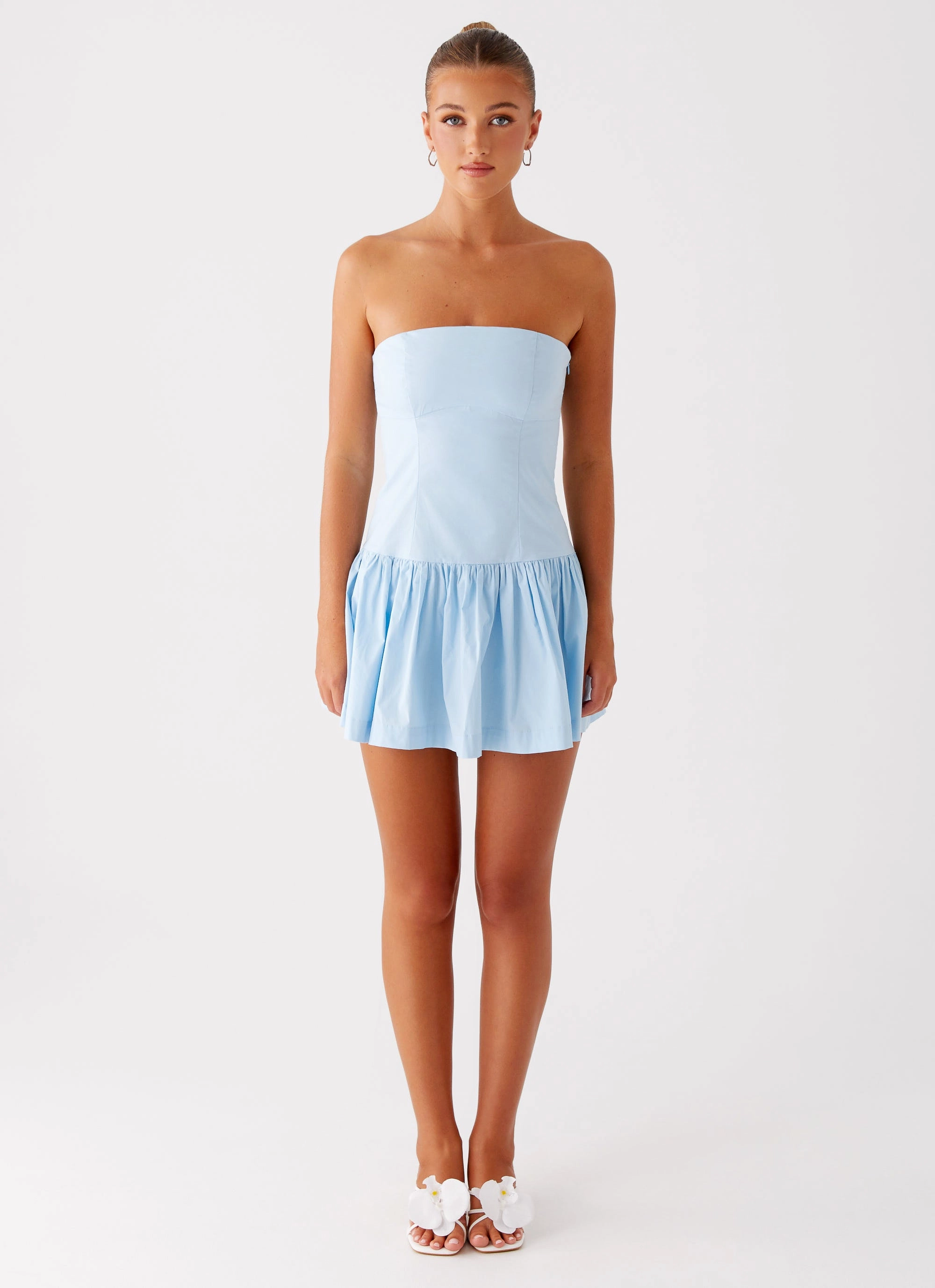 Effortless Tailoring Inner lining Riviera Mini Dress - Blue