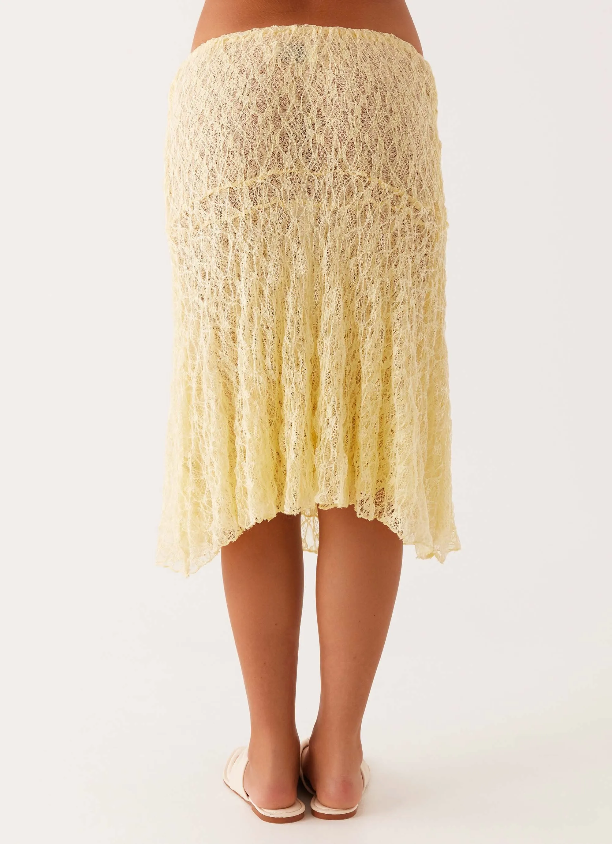 Destiny Midi Skirt - Yellow Spring Must Have Heat Dissipating Fabric