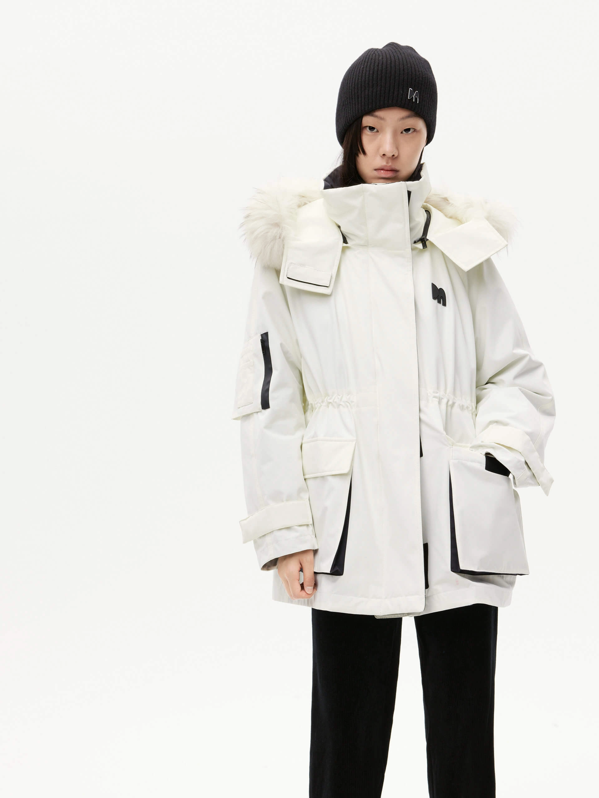 Detachable Hooded Mid Down Jacket