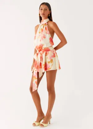 Corporate Event Diablo Backless Mini Dress - Mimosa Blossom