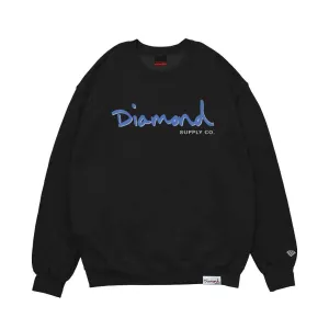 Diamond Outline Crewneck - Black