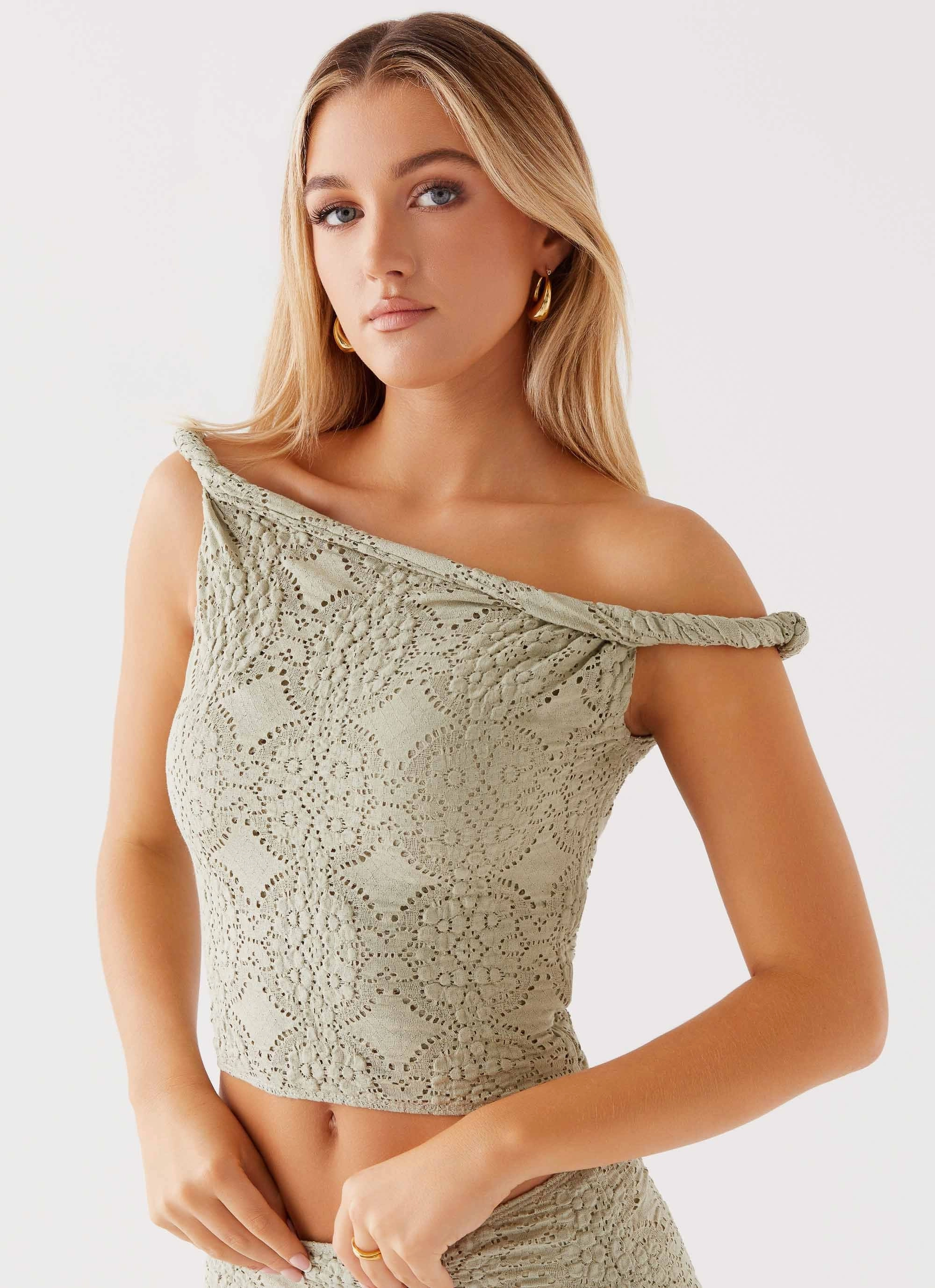 Diamond Sky Top - Sage OrganicCotton