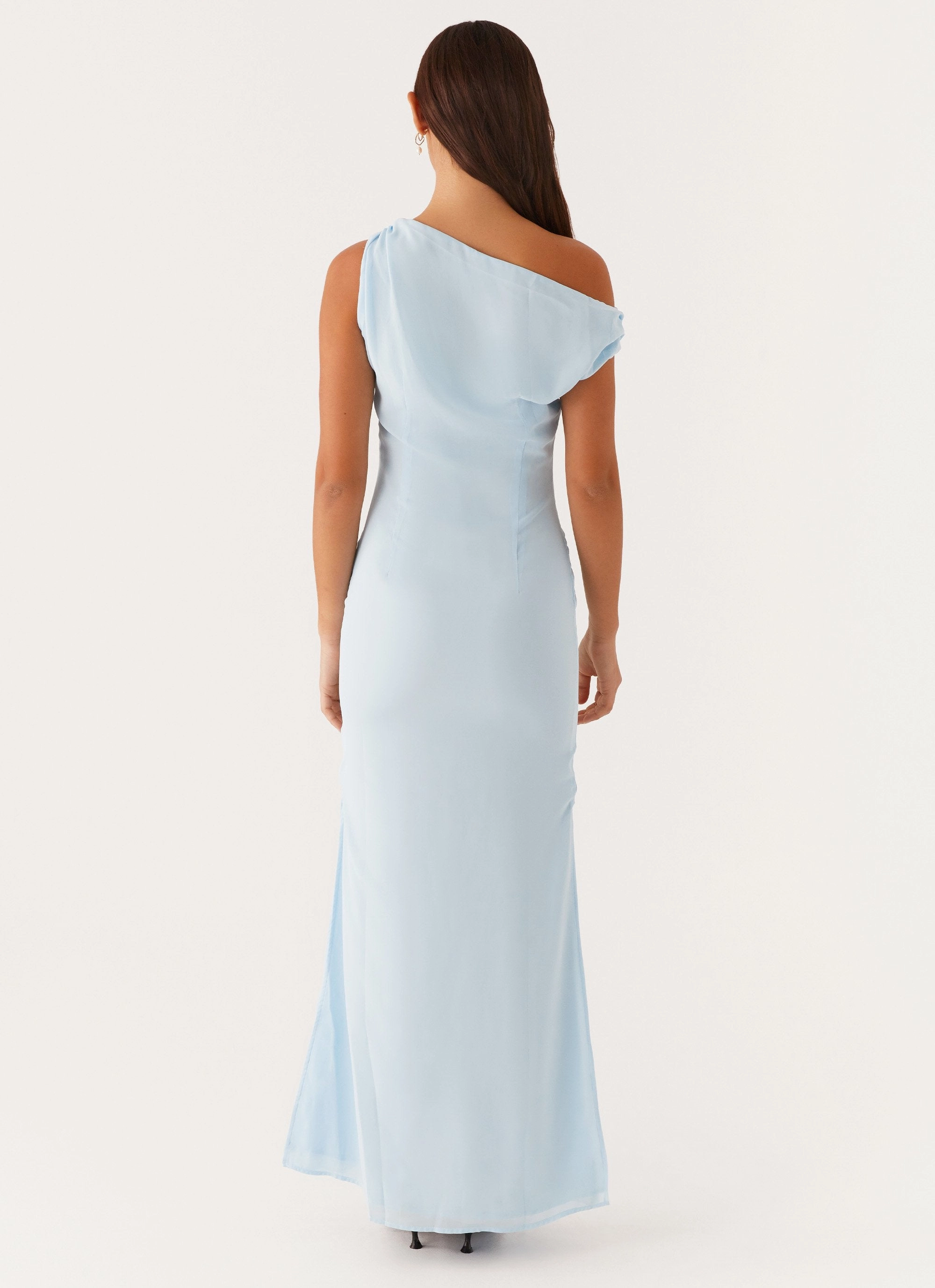Dinner Date Maxi Dress - Blue Romance Glow