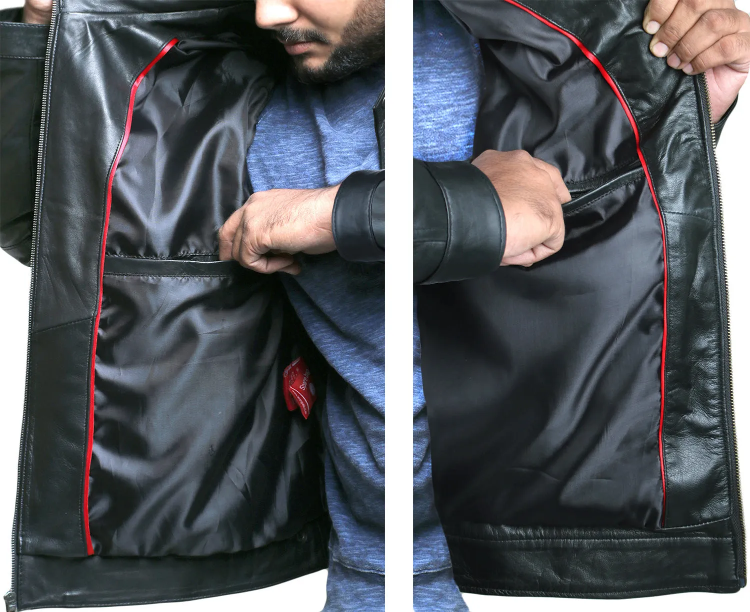 Distressed Black Leather Jacket