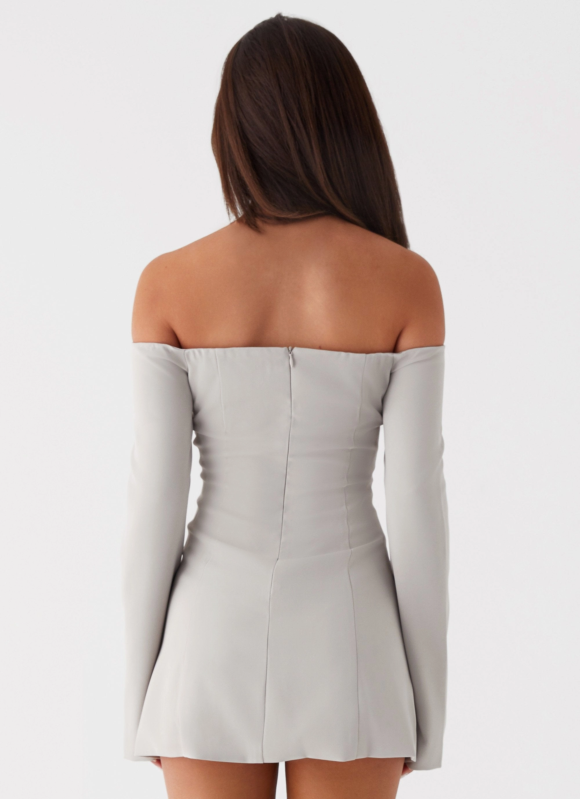 Dominique Blazer Mini Dress - Grey Adjustable-Length Smart Look