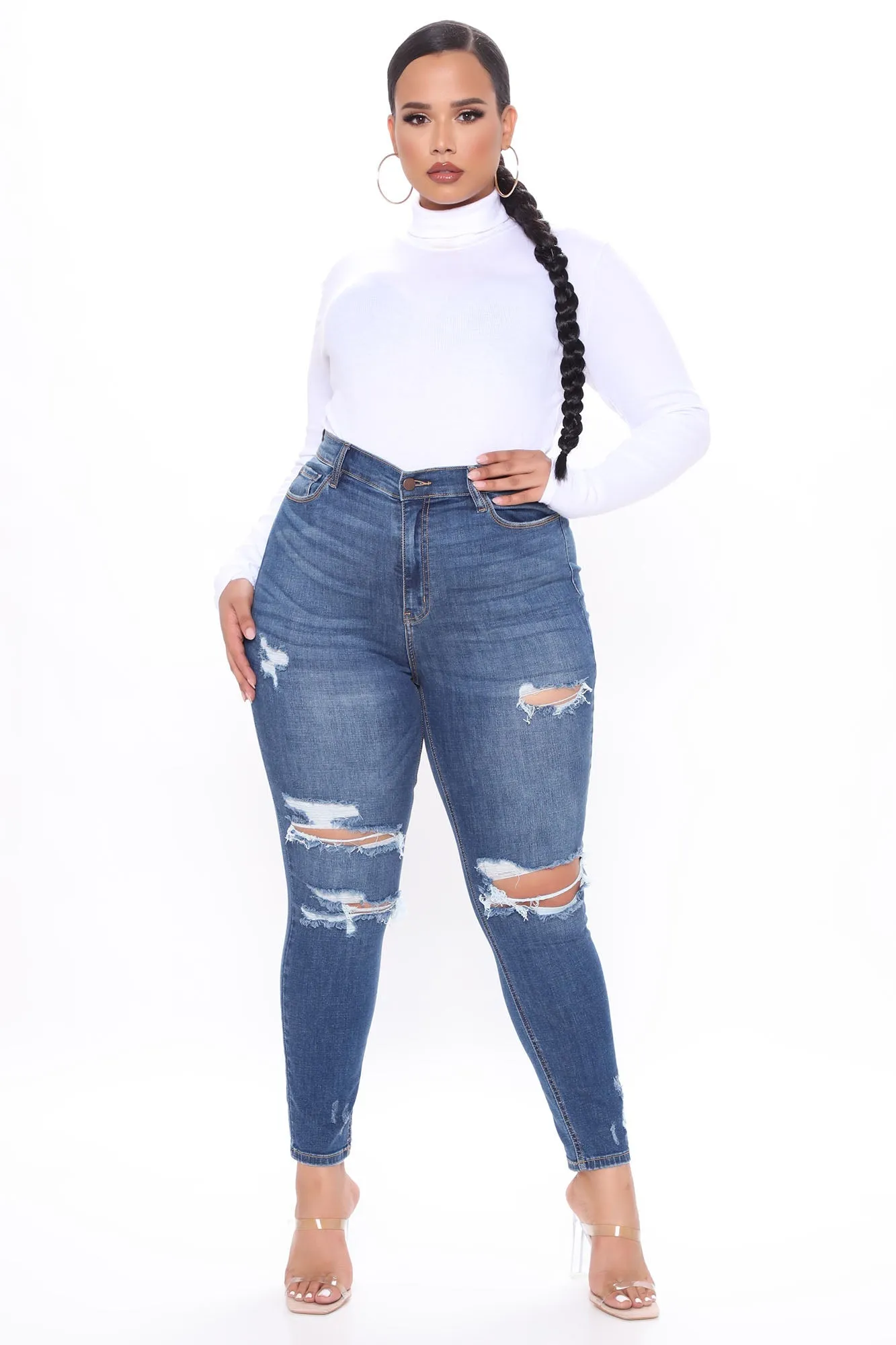 Dont Believe It Skinny Jeans - Dark Denim