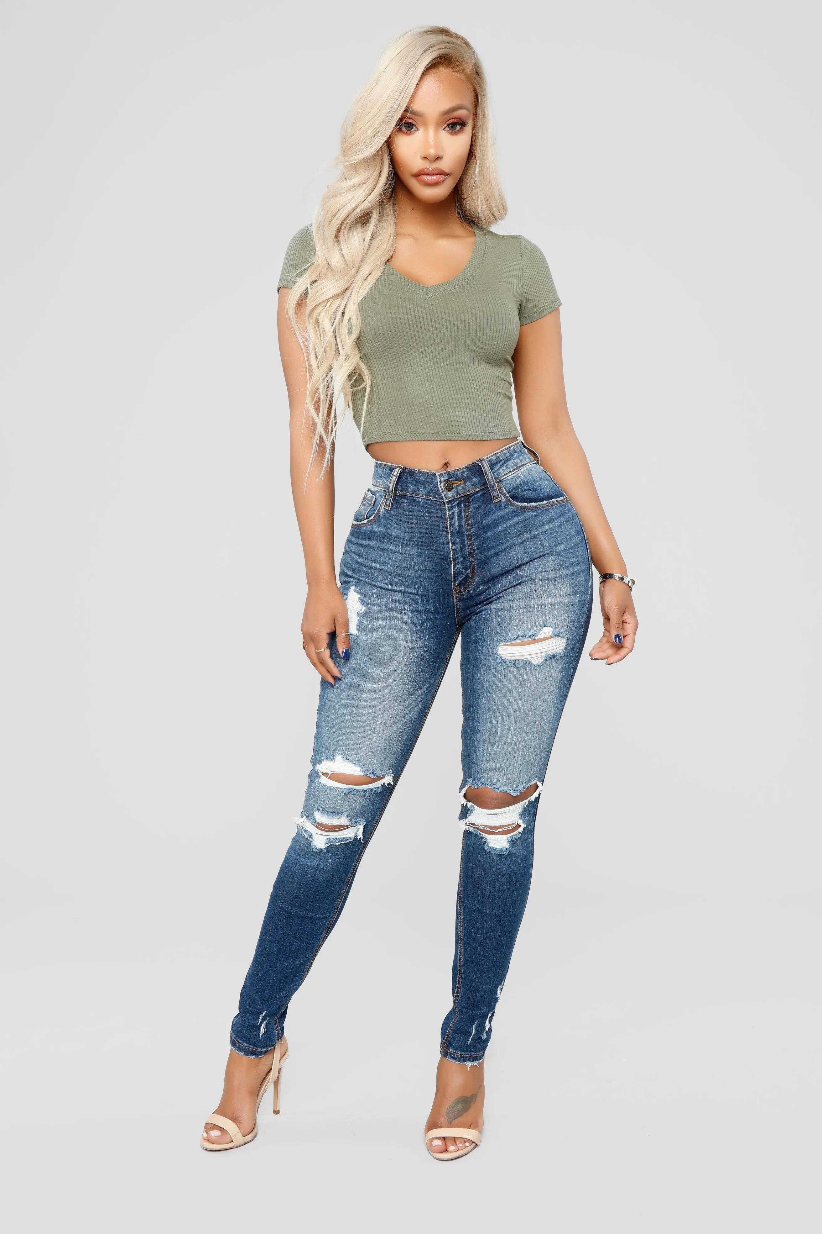 Dont Believe It Skinny Jeans - Dark Denim