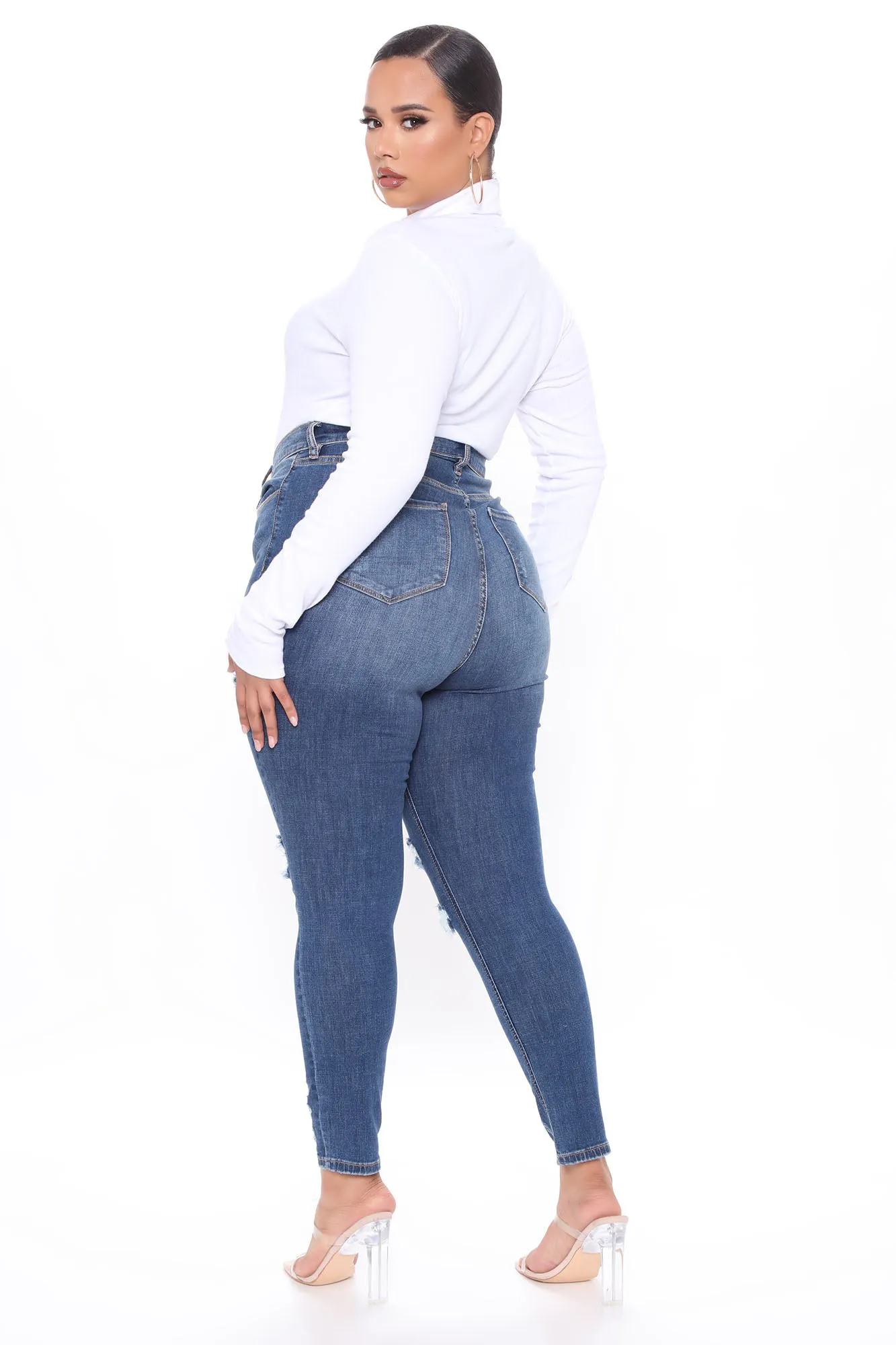 Dont Believe It Skinny Jeans - Dark Denim