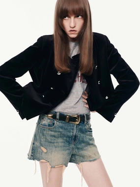 Double Breasted Cropped Coat Double Breasted Cropped Coat