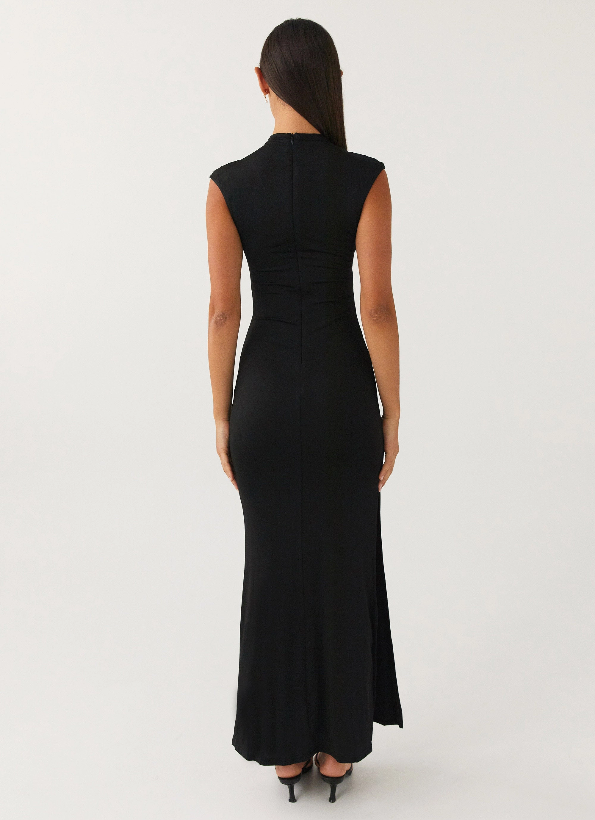 Modern Waist Design Flattering Waist Design Special Affair Maxi Dress - Black