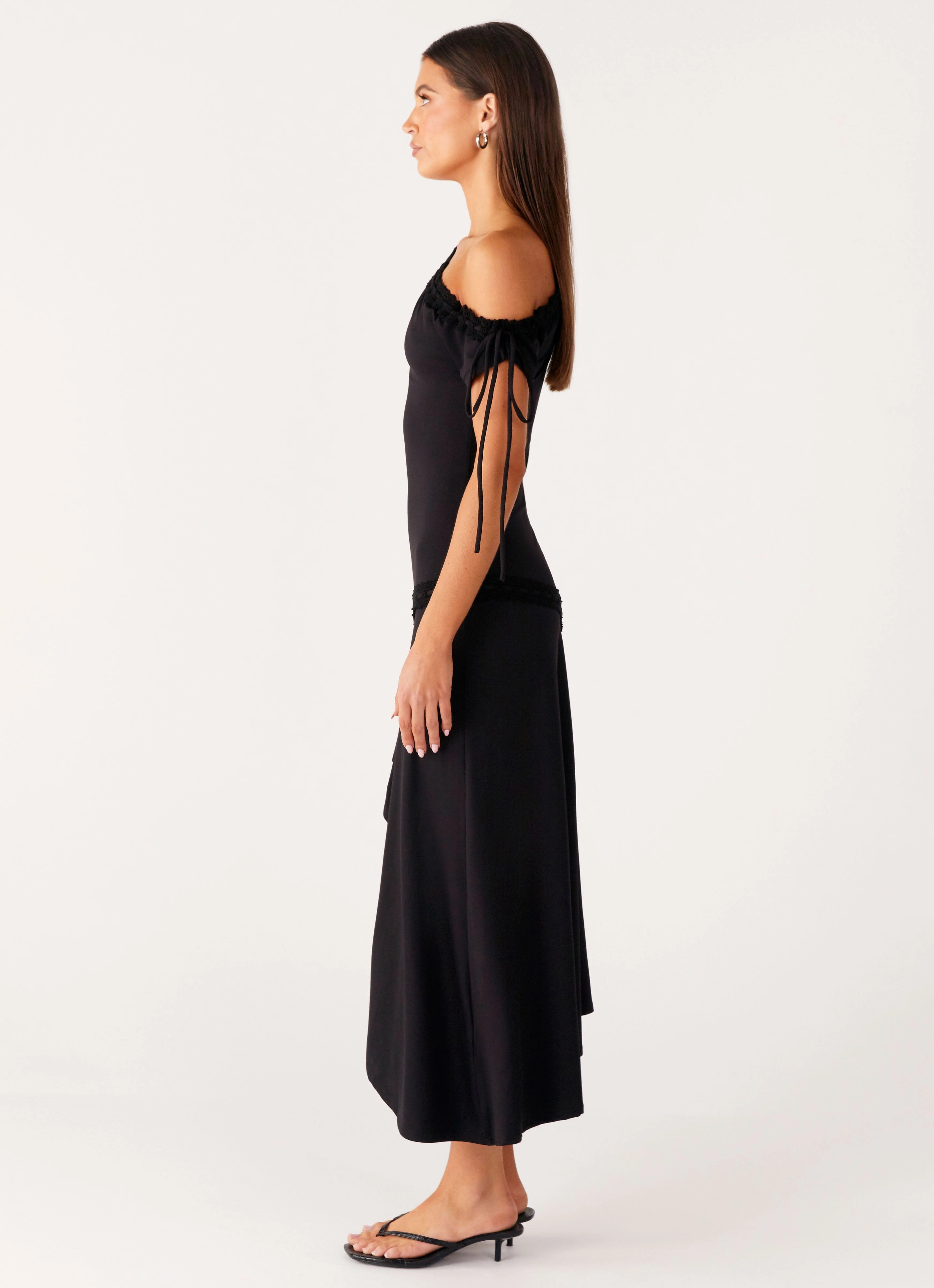 Soft Material Downtown Midi Dress - Black