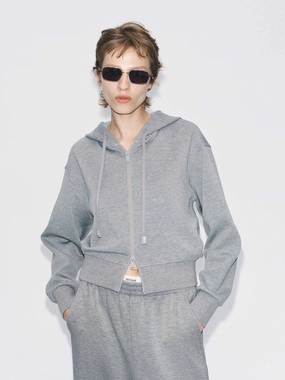 Drawstring Hooded Active Jacket