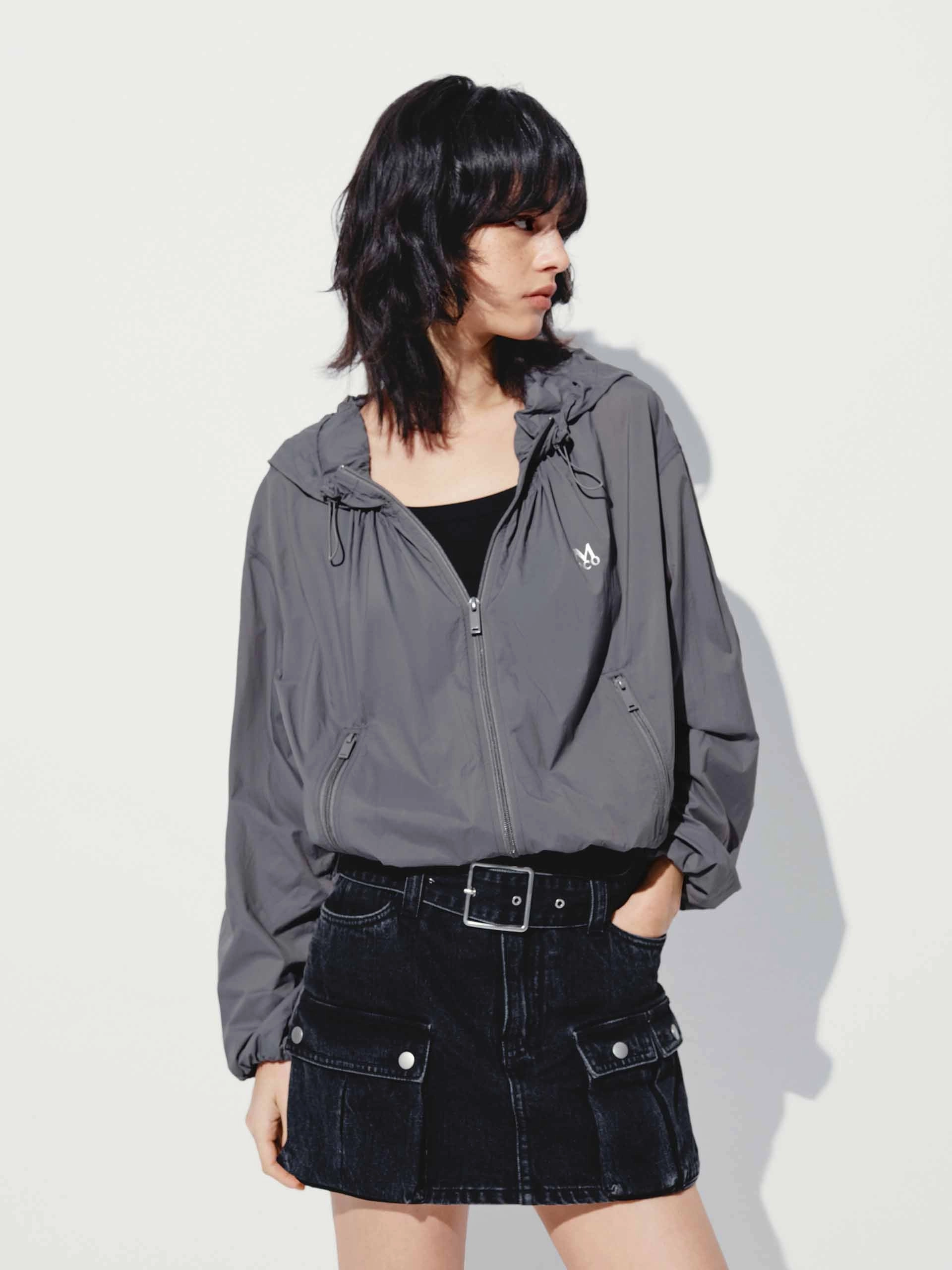 Drawstring Hooded Coat