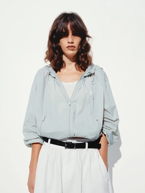 Drawstring Hooded Coat