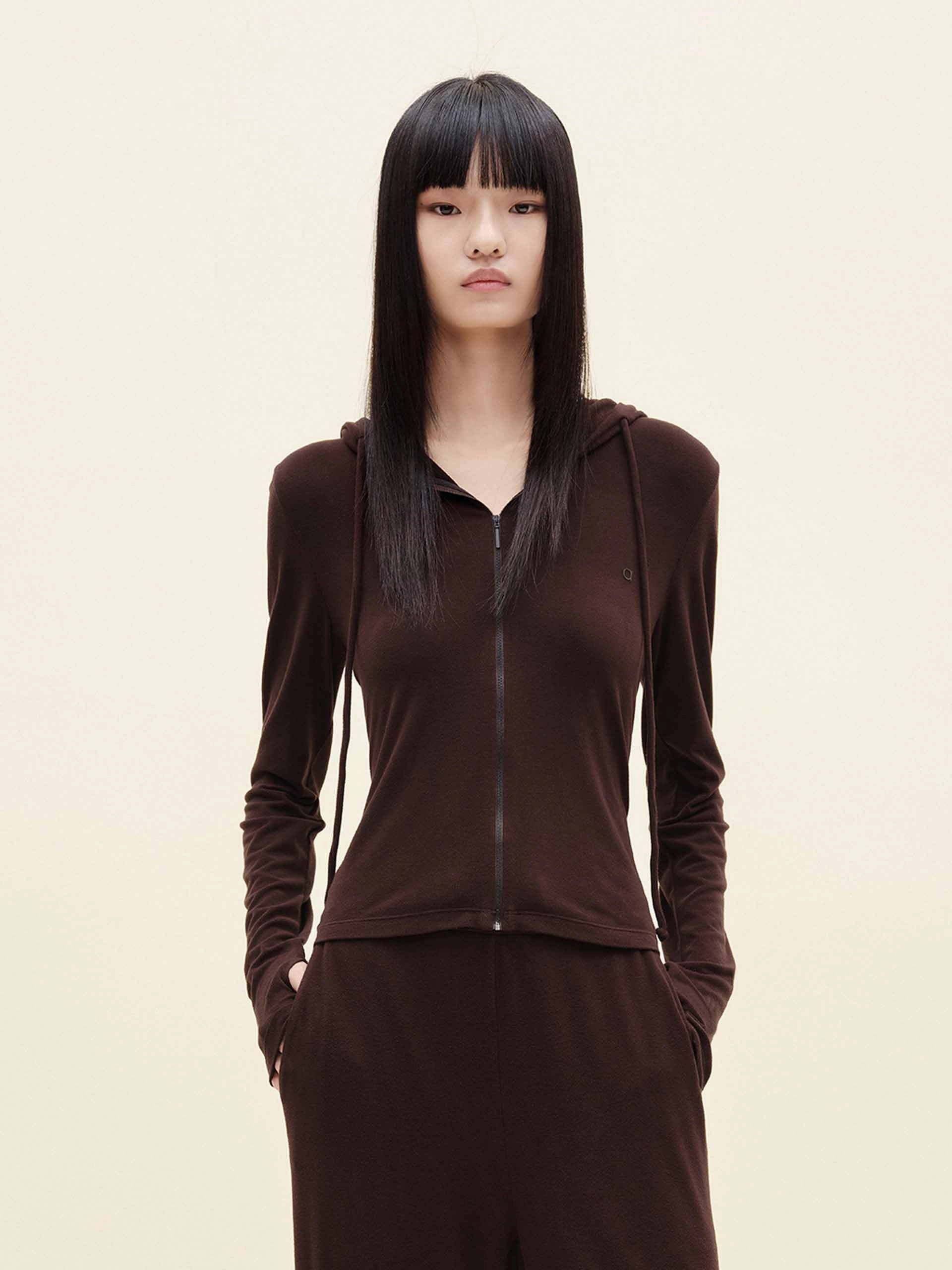 Drawstring Hooded Jacket