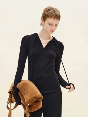 Drawstring Hooded Jacket