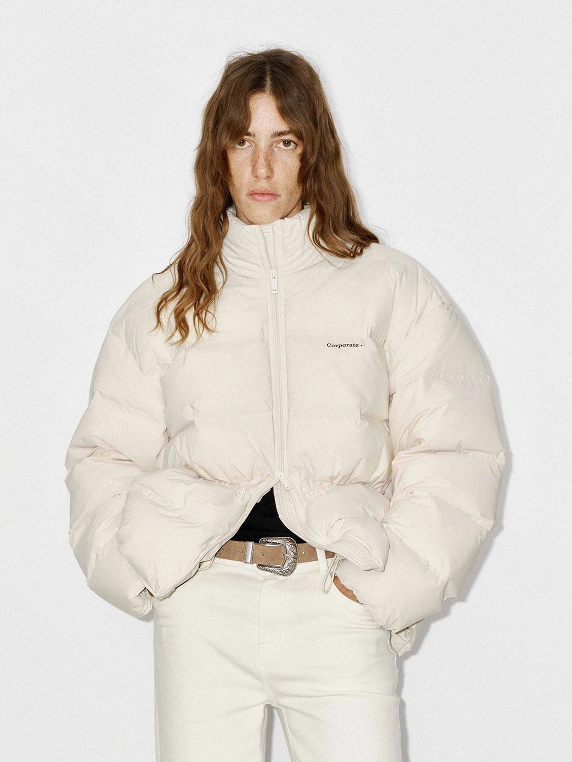 Drawstring Waist Down Jacket