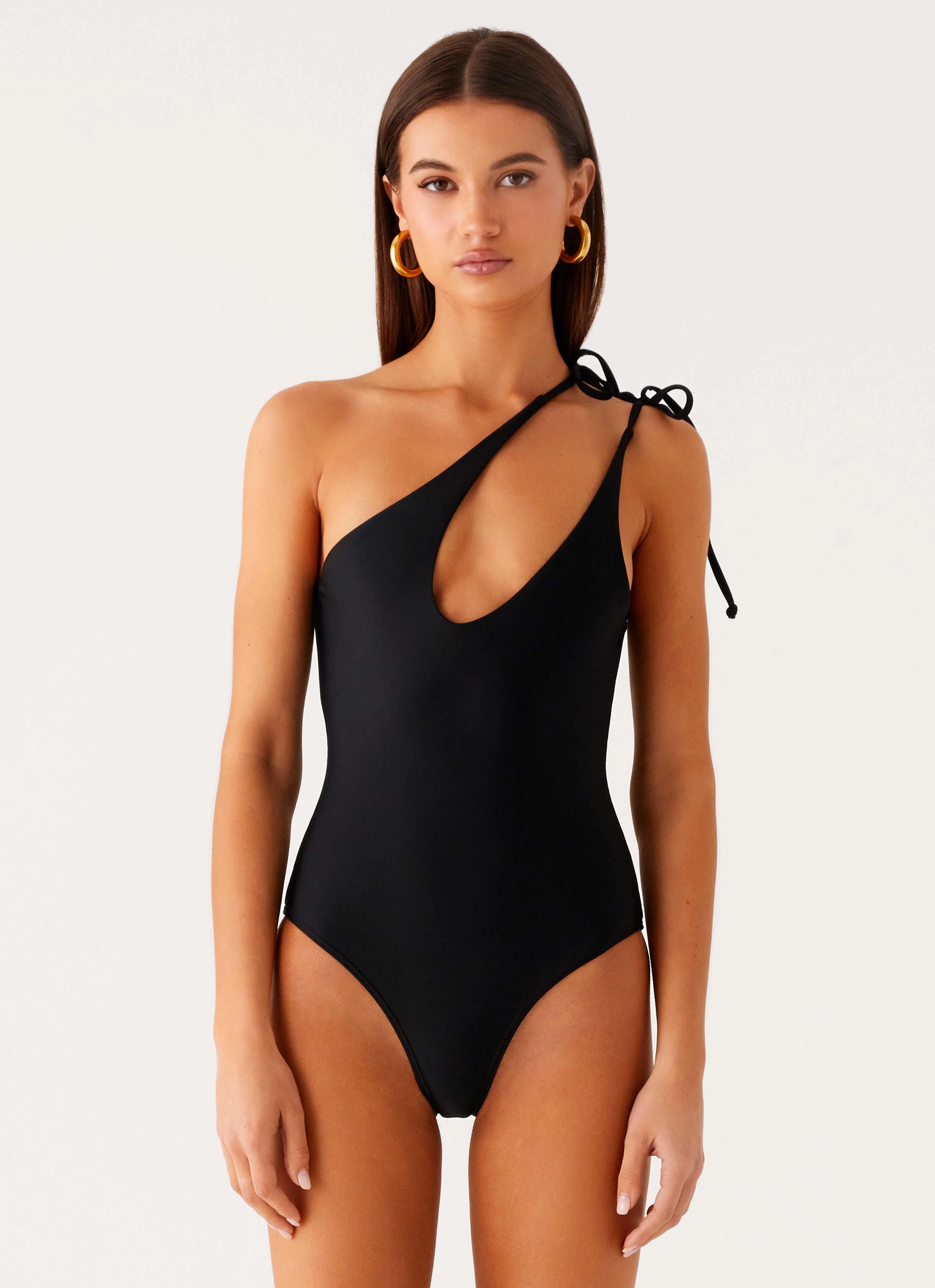 Drifted One Piece Swimsuit - Black Poolside Pack