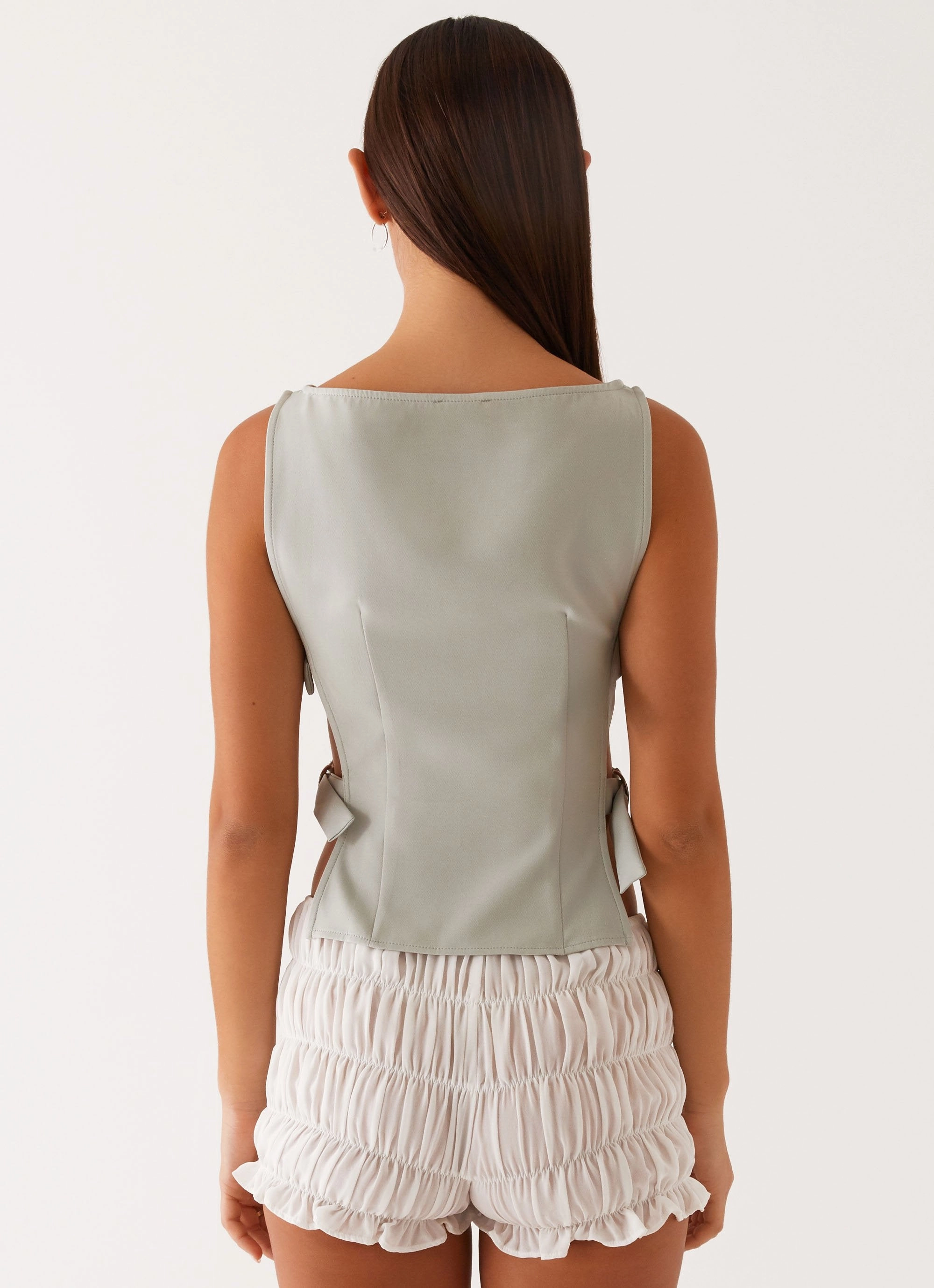 Cherish You Buckle Top - Sage SecurePockets Odor Resistant Coating